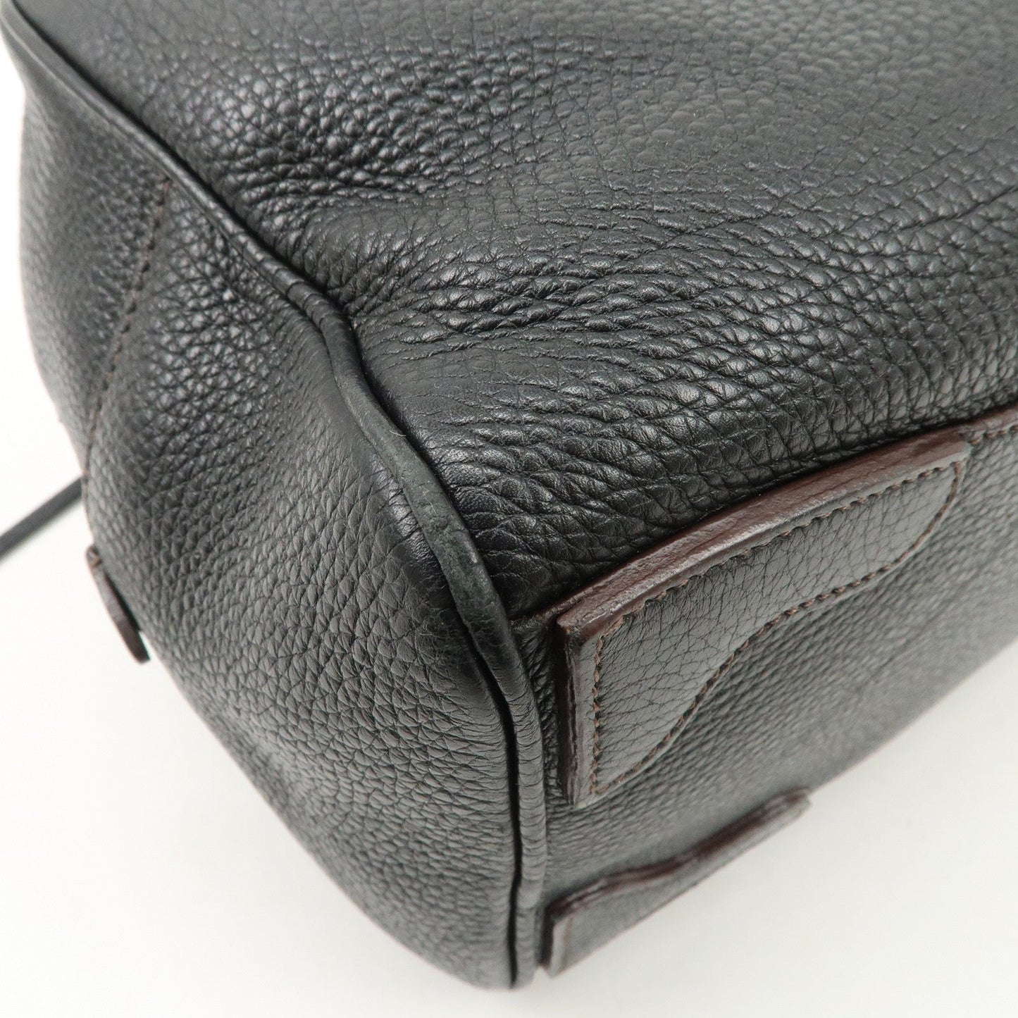 Prada Logo Leather Hand Bag Mini Boston Bag Black BL0471 Used【Pre-order】