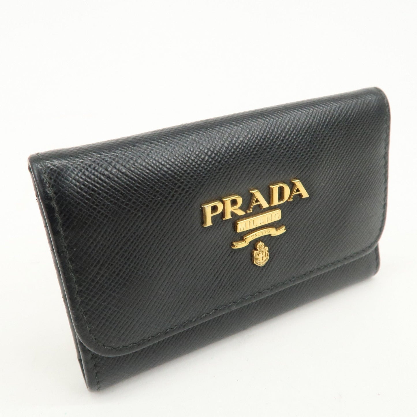 Prada Logo Leather Set Of 2 Key Chains Black Beige 1PG222/1PG004【Pre-order】