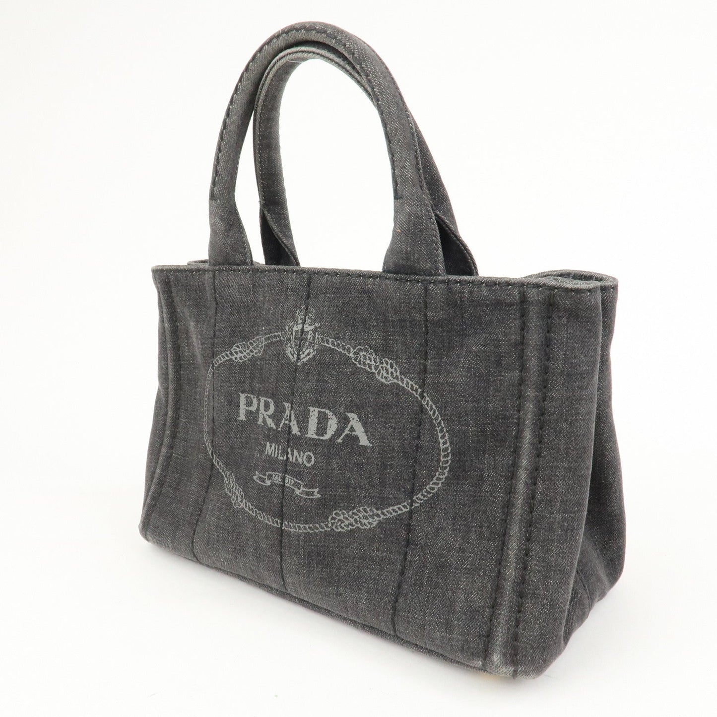 Prada Logo Canapa Mini Canvas 2Way Bag Hand Bag 1BG439【Pre-order】