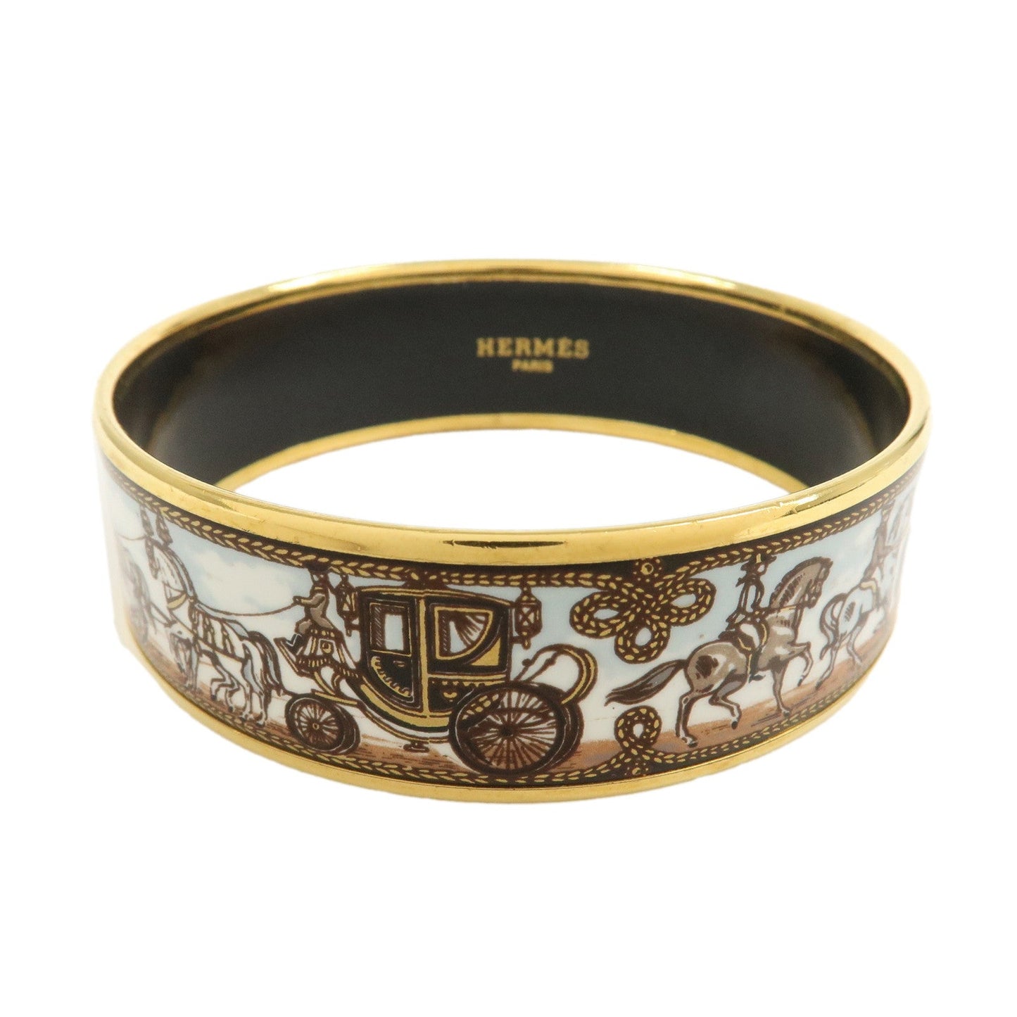 Hermes Email GM Gold Plated Bangle Bracelet【Pre-order】