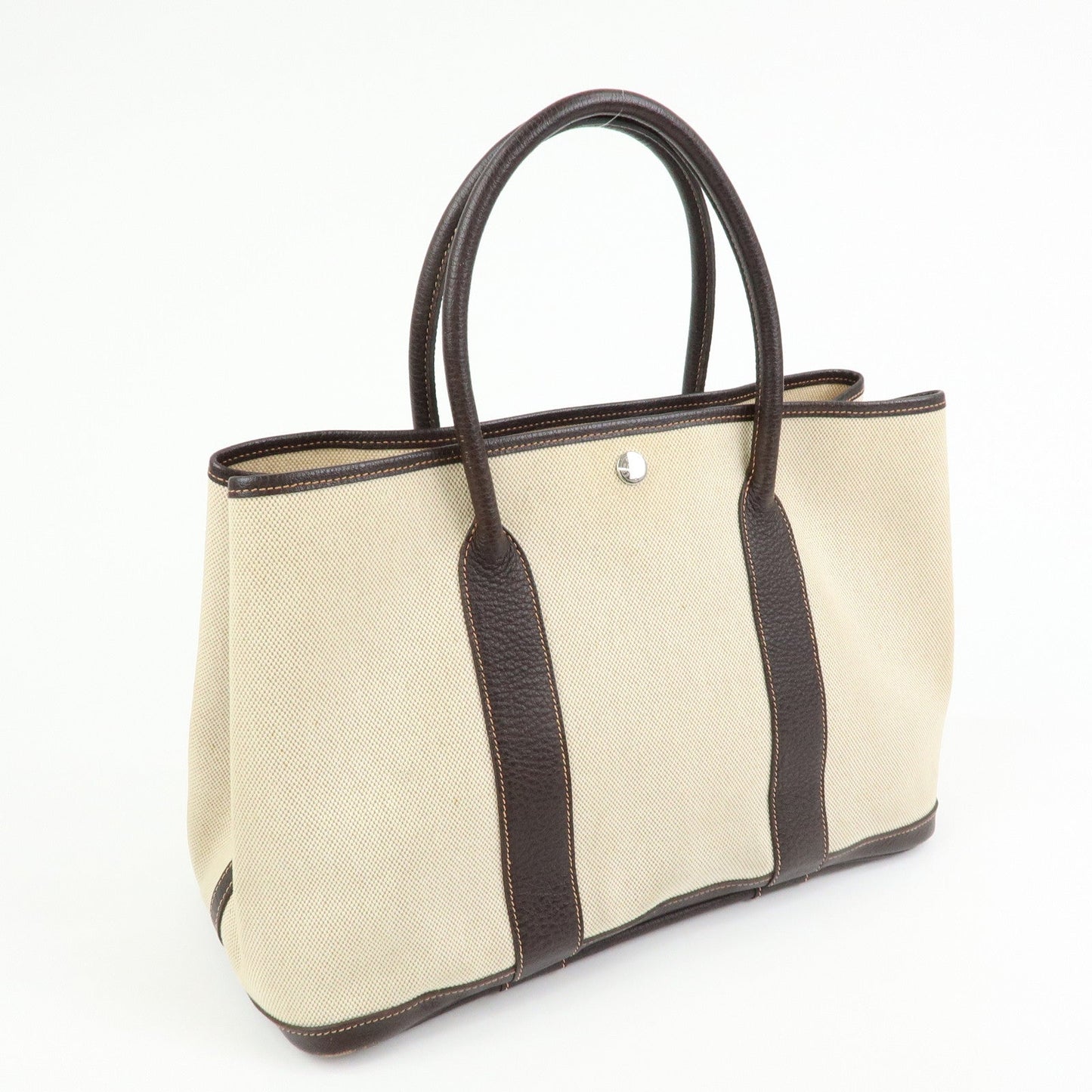 Hermes Garden Party PM Toile Ash Leather I Stamped Tote Bag【Pre-order】