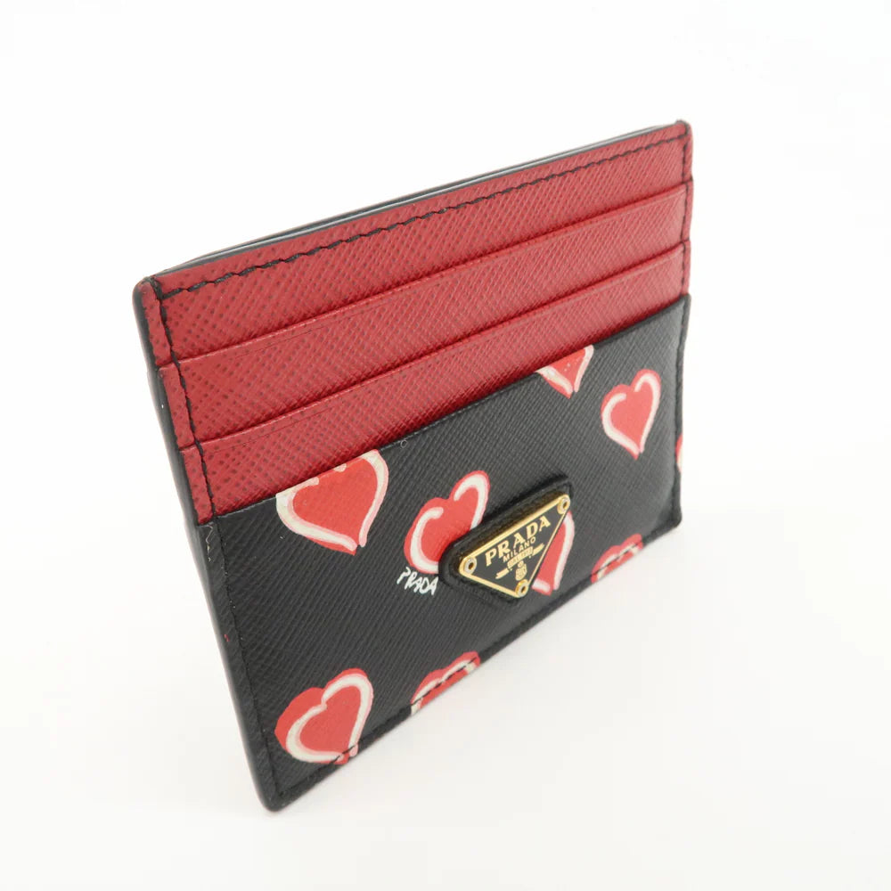 Prada Saffiano Leather Heart Card Case【Pre-order】