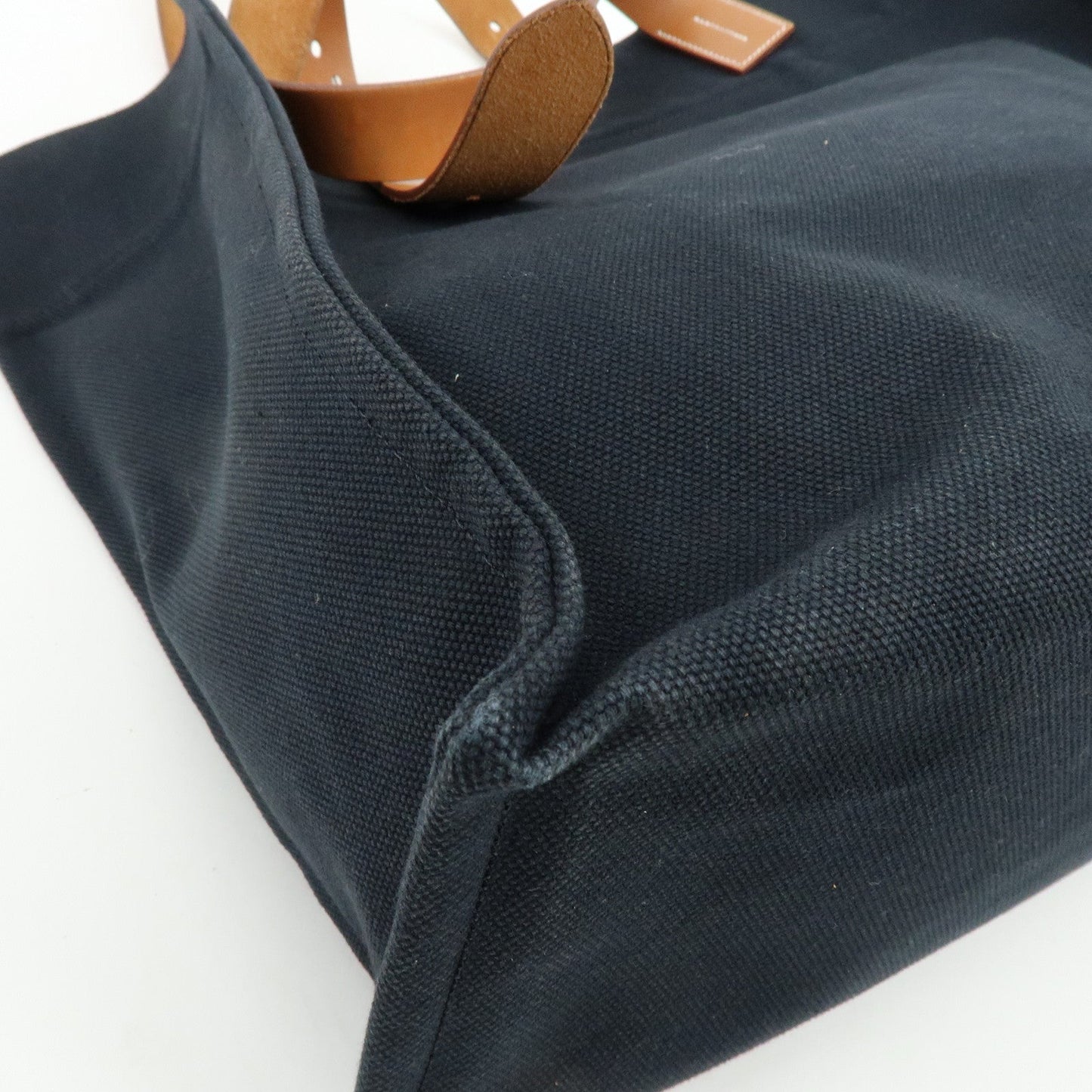 Hermes Étrivière 41 Veau Tadelakt Toile Goéland Canvas Tote Bag【Pre-order】