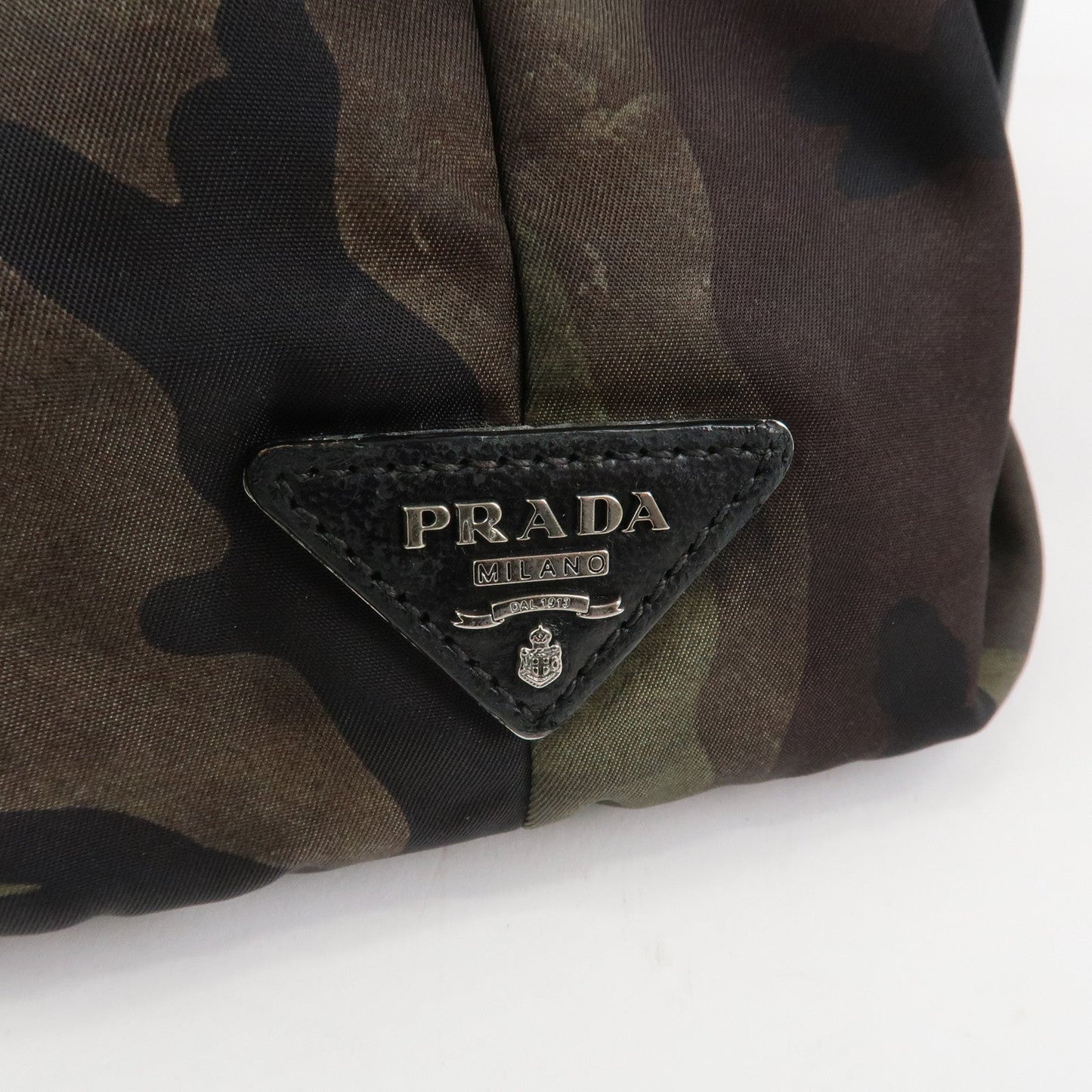 Prada Triangle Logo Nylon 2Way Hand Shoulder Bag Black Khaki BN1959【Pre-order】