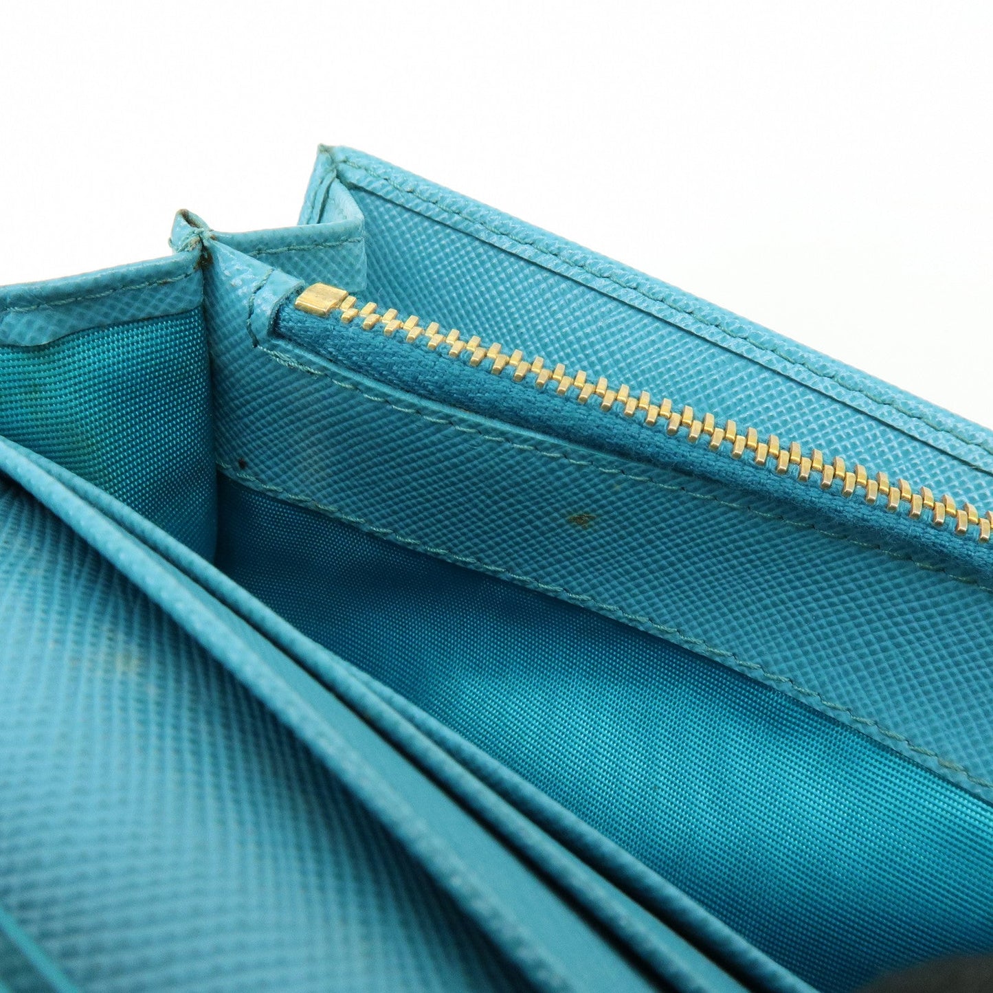 Prada Saffiano Leather Chain Wallet Shoulder Bag Blue 1M1290【Pre-order】