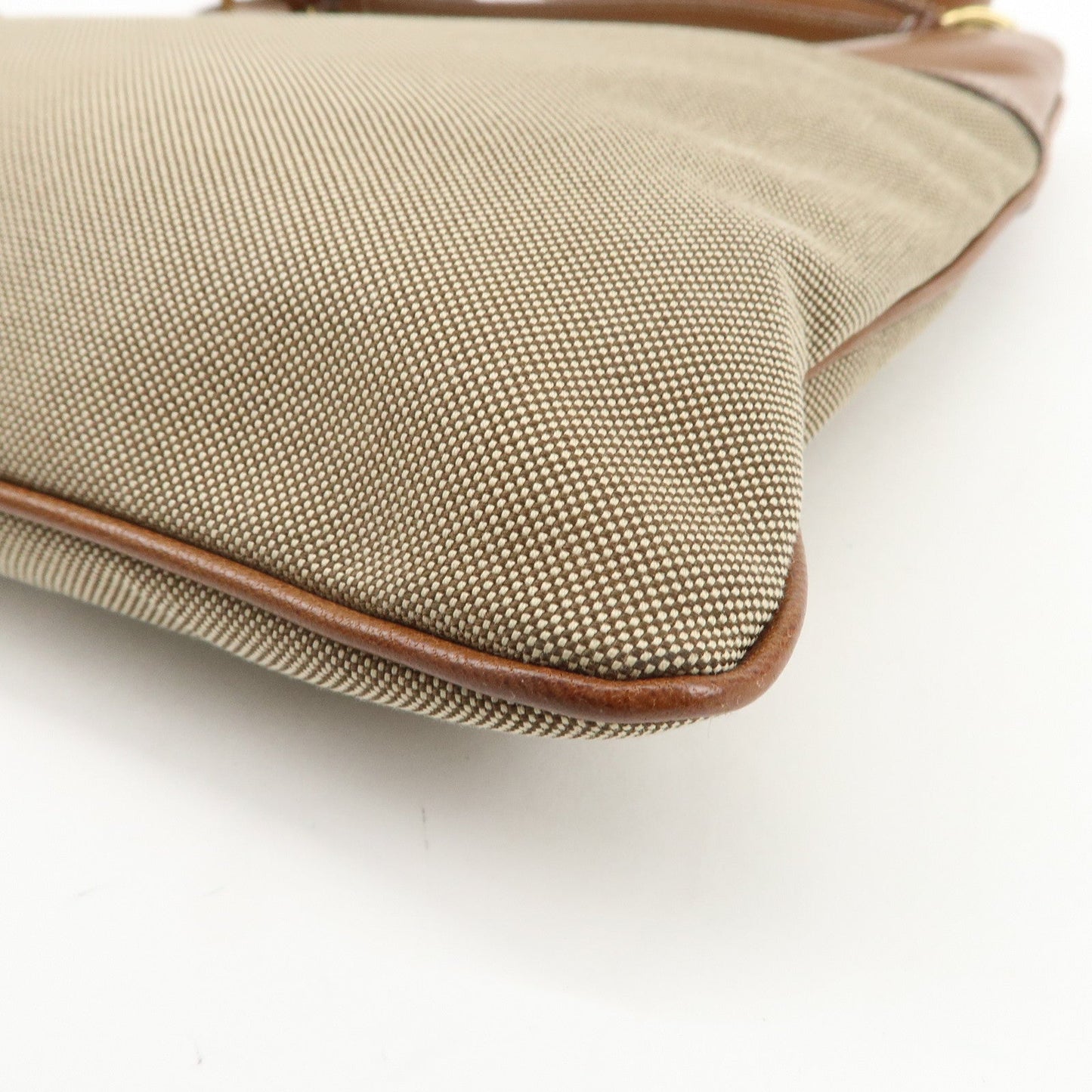 Prada Logo Jacquard Leather Shoulder Bag Crossbody Bag Beige Brown【Pre-order】