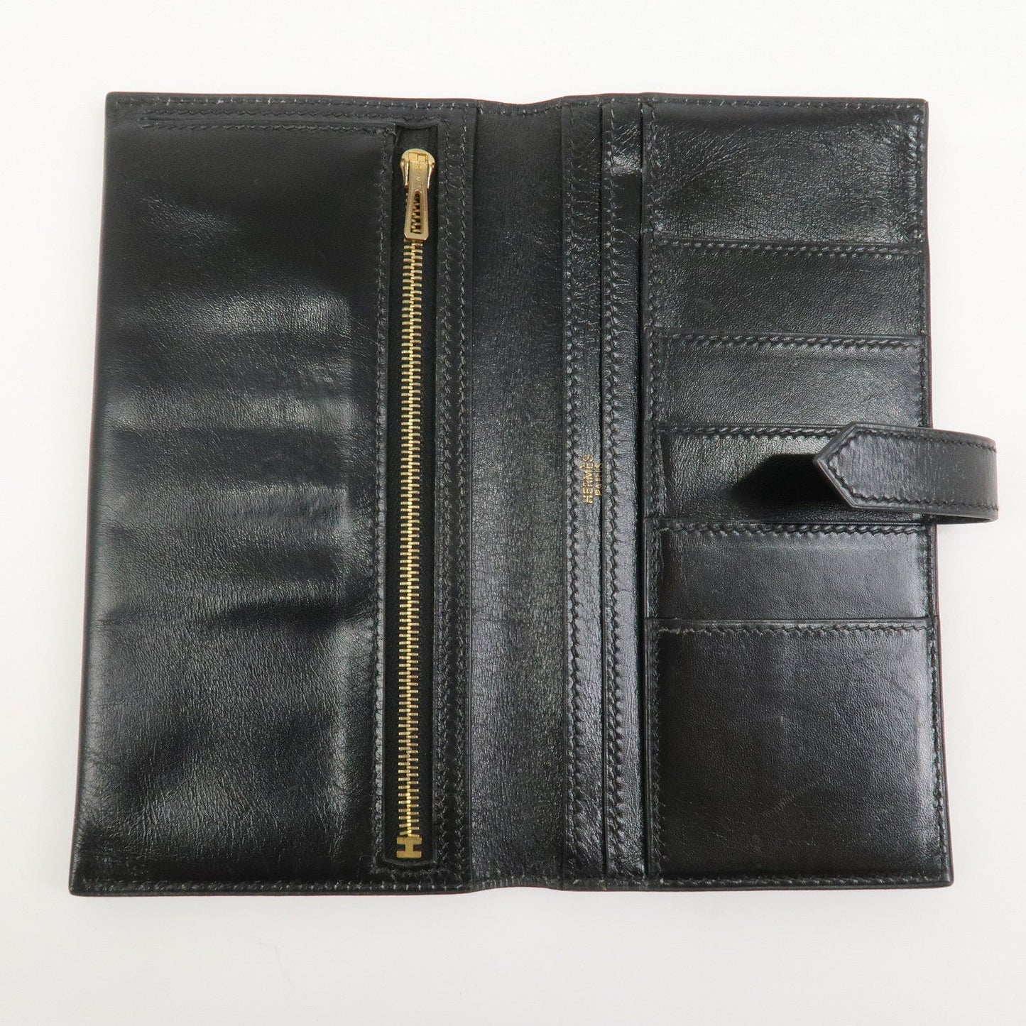 Hermes Bearn Classic Box Calf □E Stamped Bi-Fold Long Wallet【Pre-order】