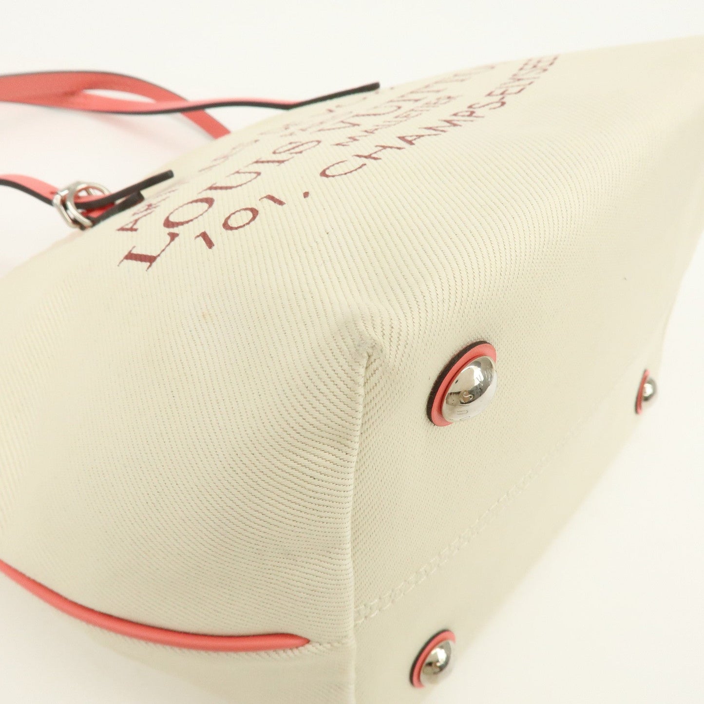 Louis Vuitton Canvas Leather Cabas PM Hand Bag Corail M94505【Pre-order】