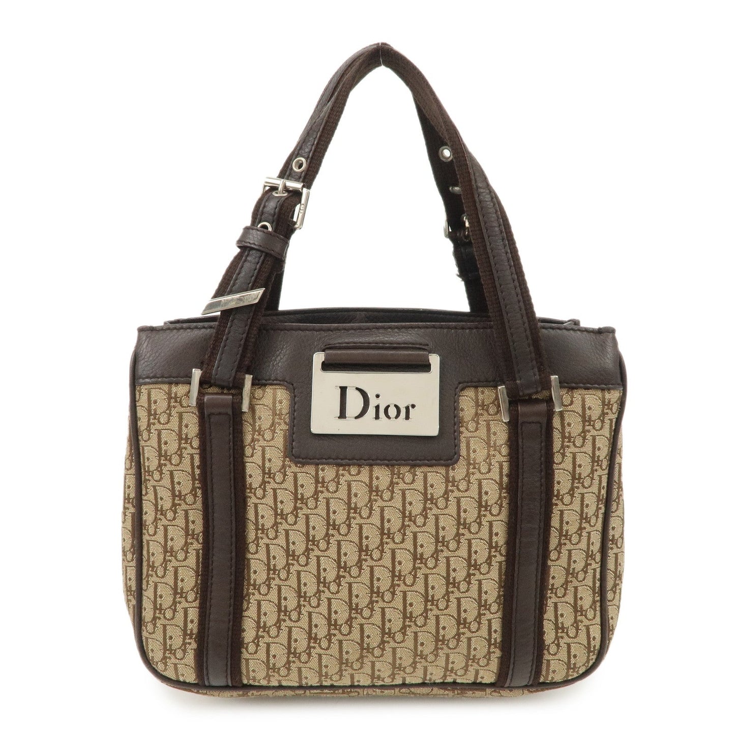 Christian Dior Trotter Leather Canvas Hand Bag【Pre-order】