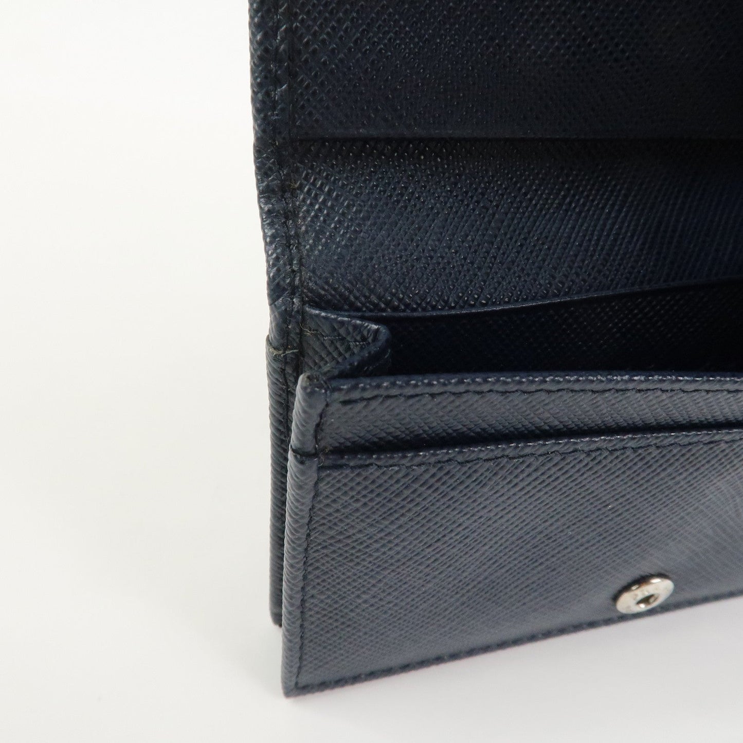 Prada Saffiano Leather Card Case Card Holder Navy 2MC122【Pre-order】