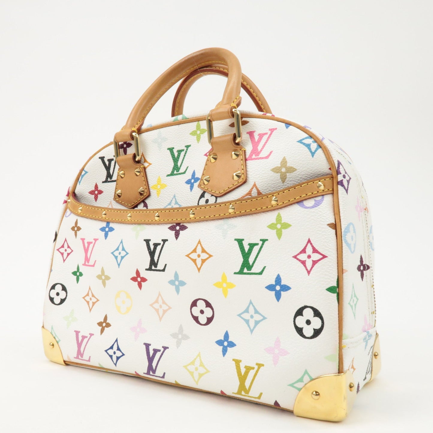 Louis Vuitton Monogram Multicolor Trouville Hand Bag Blanc M92663【Pre-order】