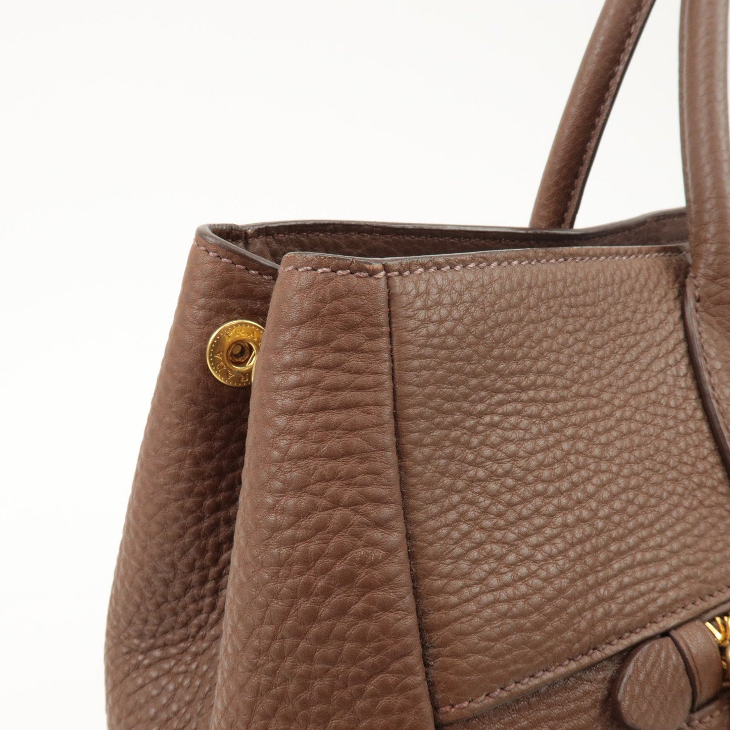 Prada Vitello Daino Leather 2Way Tote Bag Shoulder Bag BN2545 Used【Pre-order】