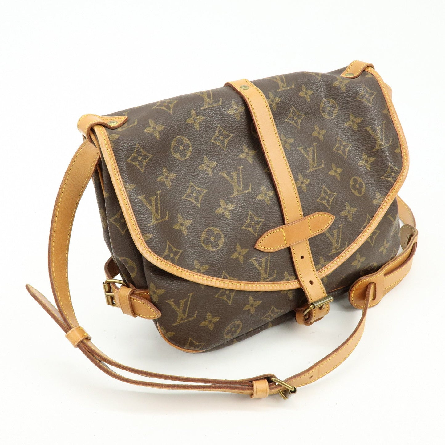 Louis Vuitton Monogram Saumur 30 Canvas Shoulder Bag Brown M42256【Pre-order】