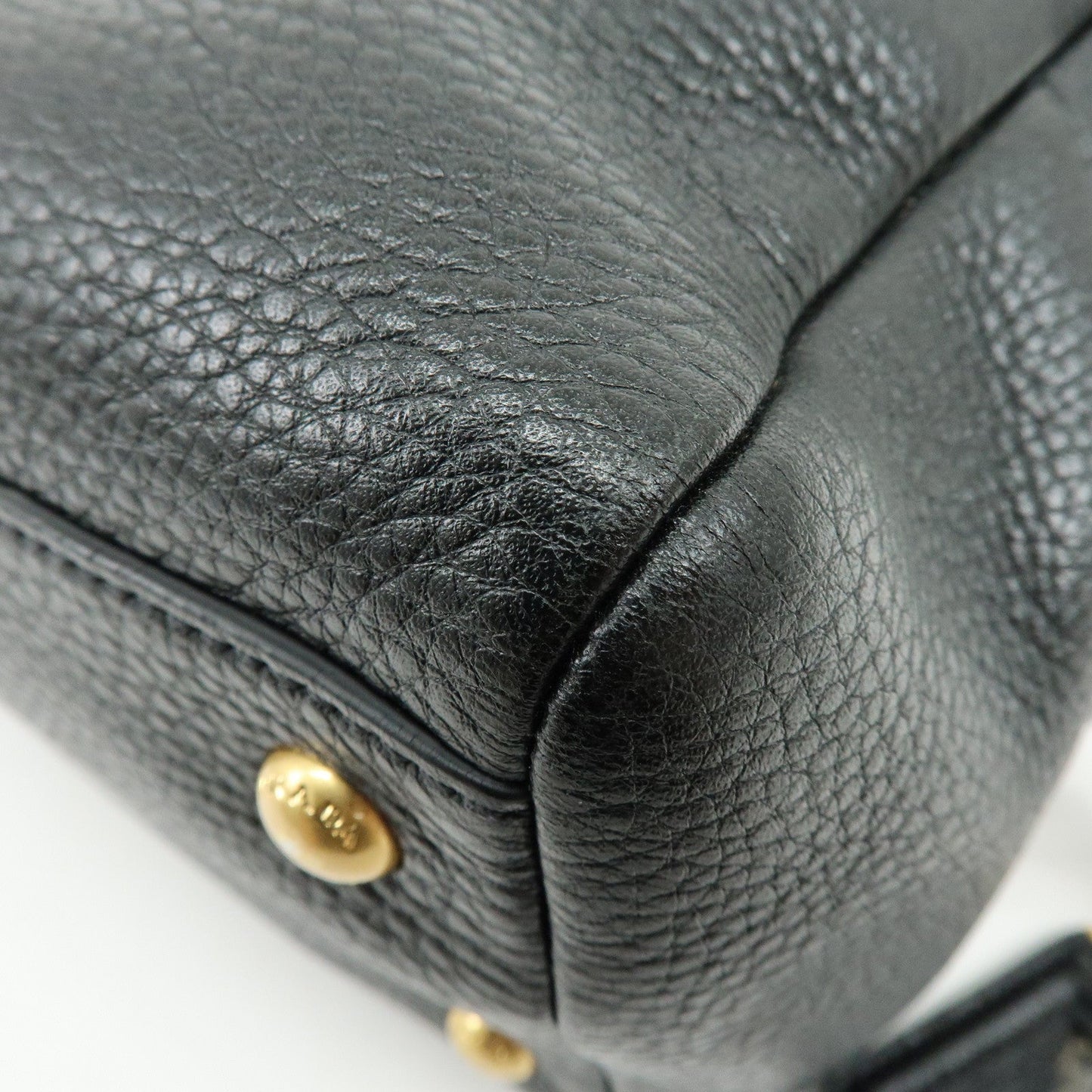 Prada Vitello Daino Leather Shoulder Bag Hand Bag Black B3091M【Pre-order】