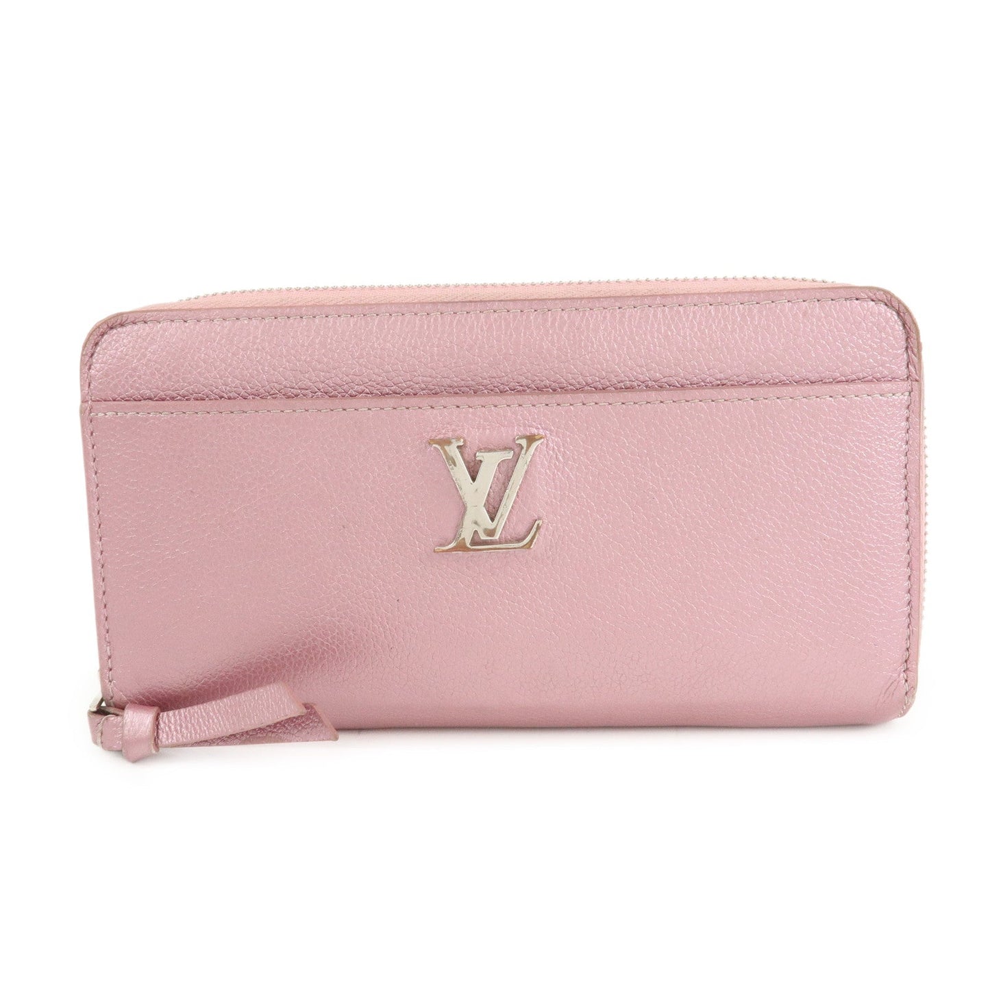 Louis Vuitton Calf Leather Zippy Lock Me Wallet Crystal Rose M69812【Pre-order】