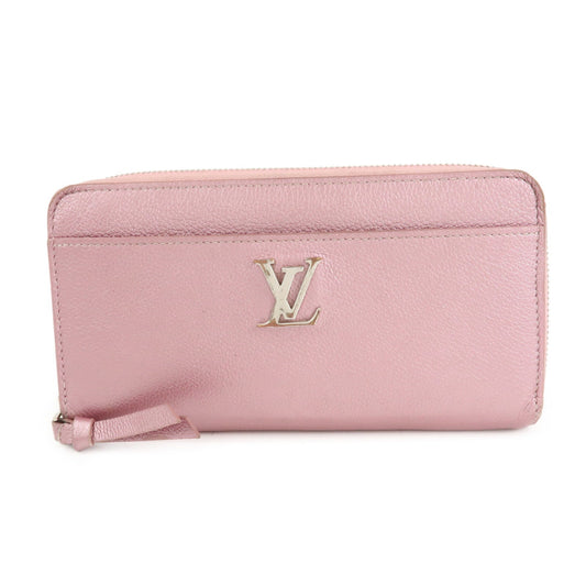 Louis Vuitton Calf Leather Zippy Lock Me Wallet Crystal Rose M69812【Pre-order】