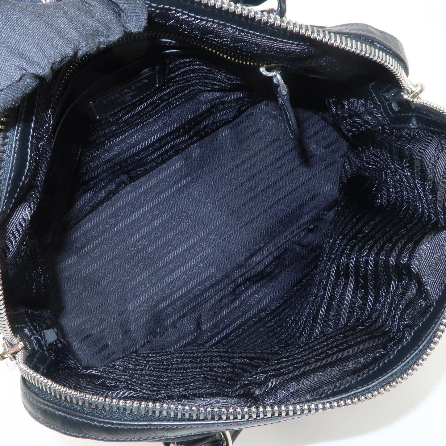 Prada Nylon Leather 2Way Bag Hand Bag Shoulder Bag Black 1BB912【Pre-order】