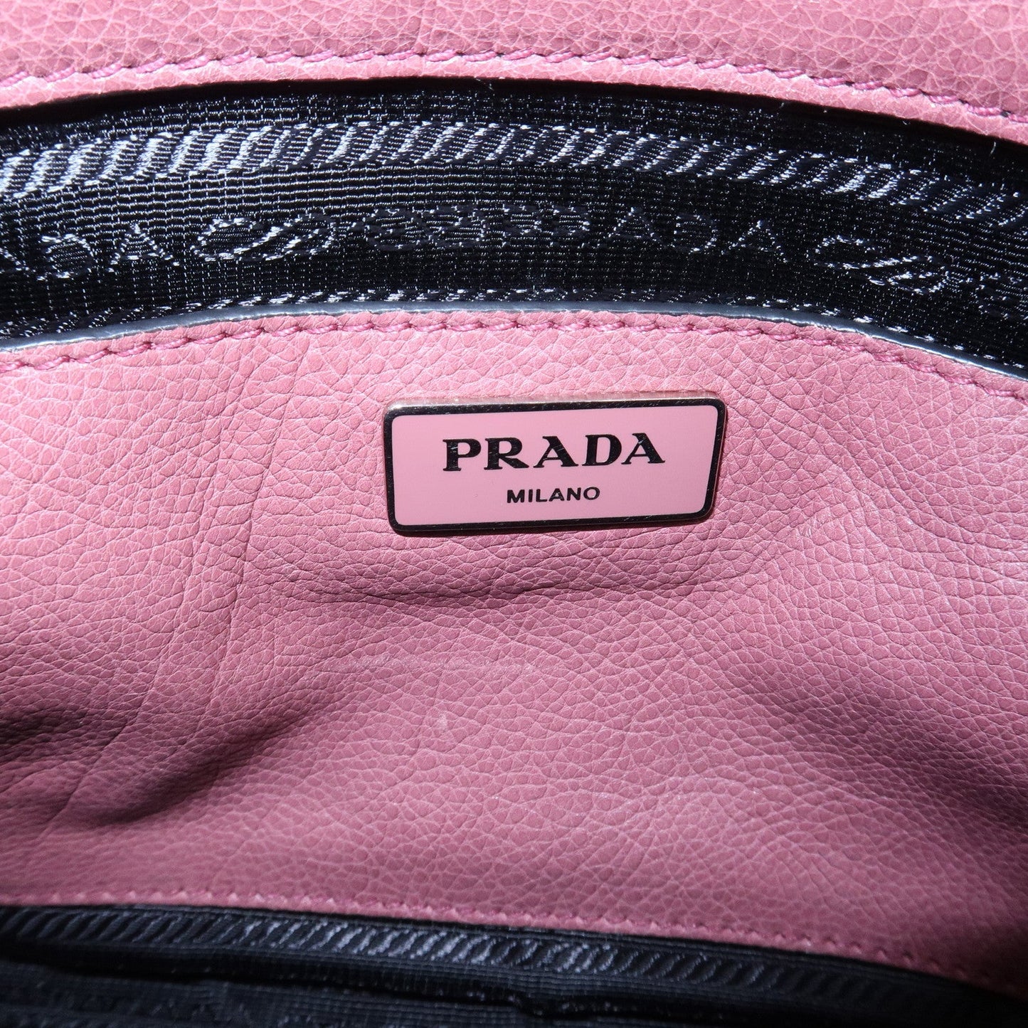 Prada Triangle Logo Leather 2Way Bag Tote Bag Hand Bag Pink B2625M【Pre-order】