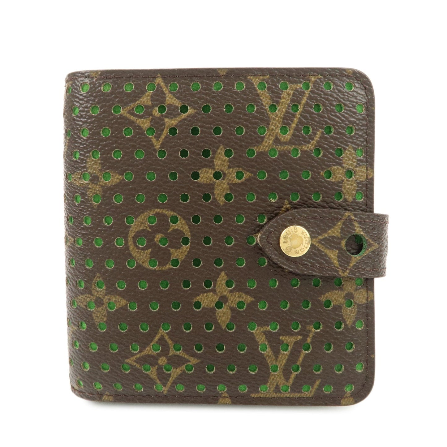 Louis Vuitton Monogram Perfor Compact Zip Bi-fold Wallet M95218【Pre-order】