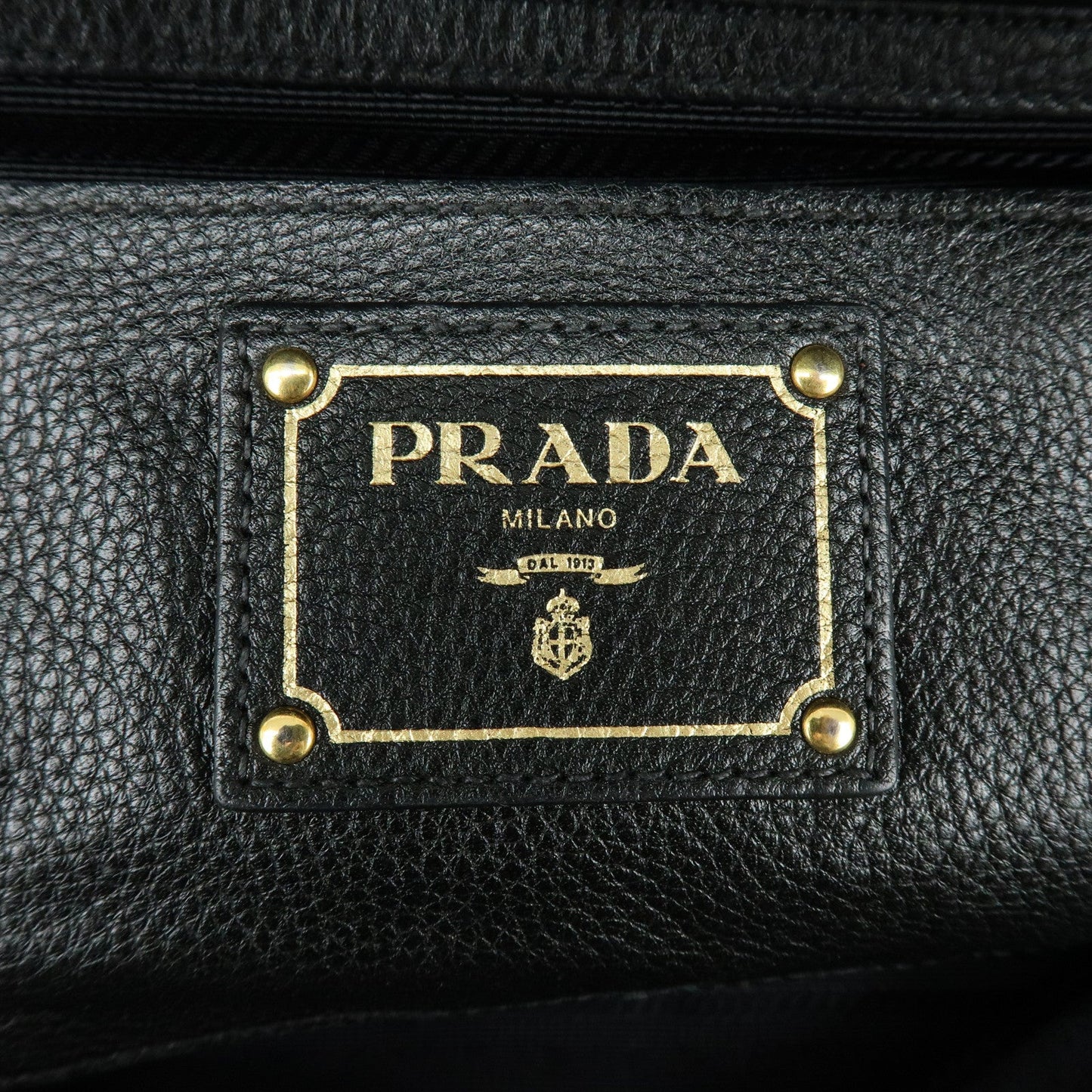 Prada Vitello Daino Leather Shoulder Bag Hand Bag Black B3091M【Pre-order】