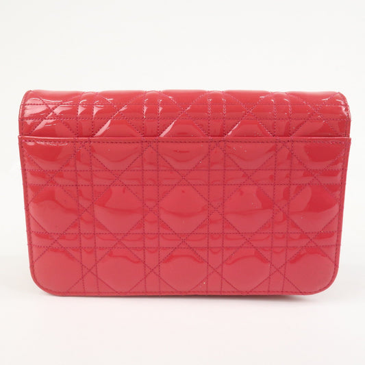 Christian Dior Cannage New Lock Patent Leather Chain Shoulder Bag【Pre-order】