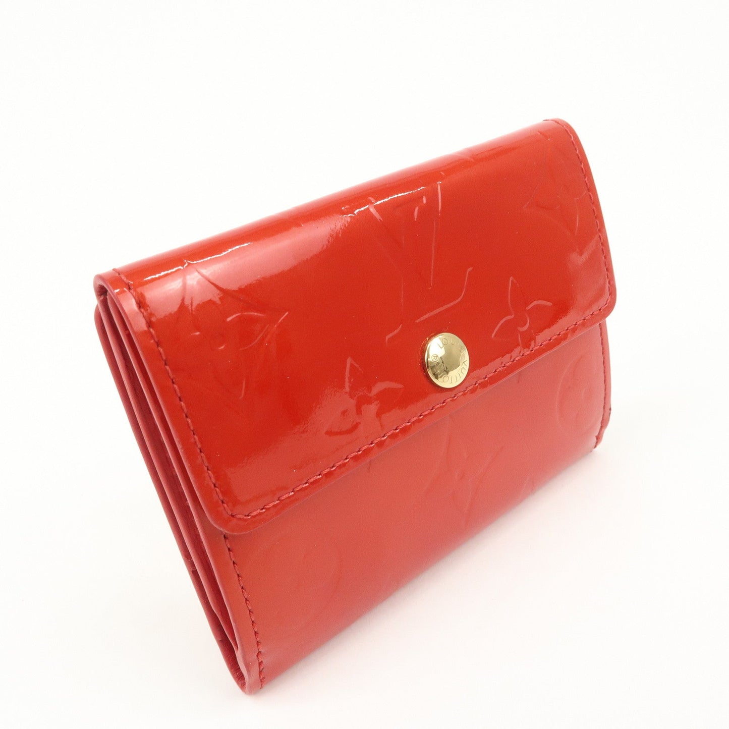Louis Vuitton Monogram Vernis Ludlow Bi-fold Wallet Rouge M91090【Pre-order】