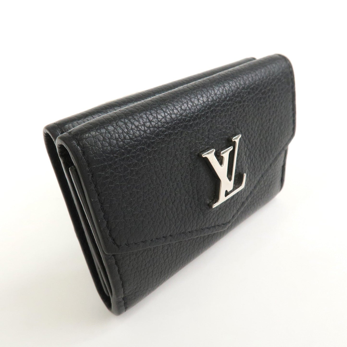 Louis Vuitton Portefeuille Lock Mini Compact Wallet Noir M63921【Pre-order】