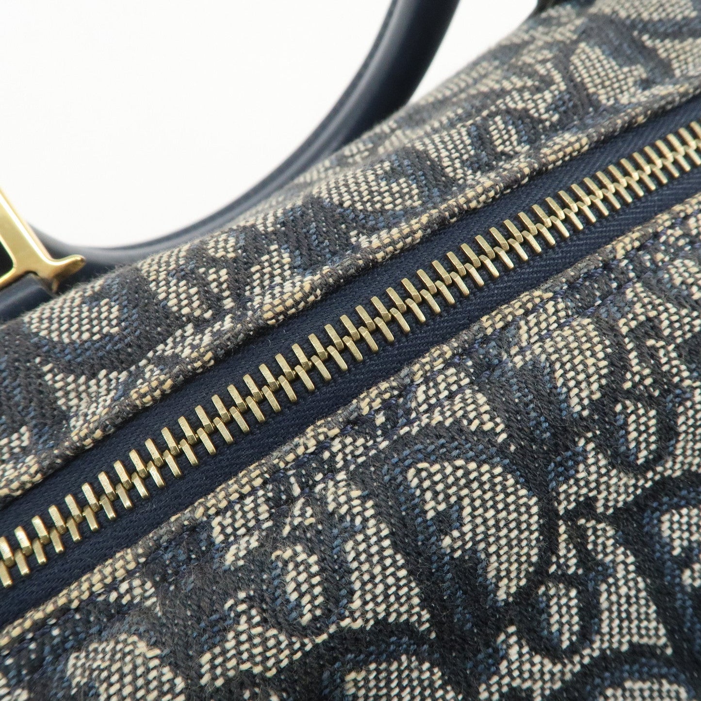 Christian Dior Trotter Jacquard Canvas Leather Boston Bag【Pre-order】
