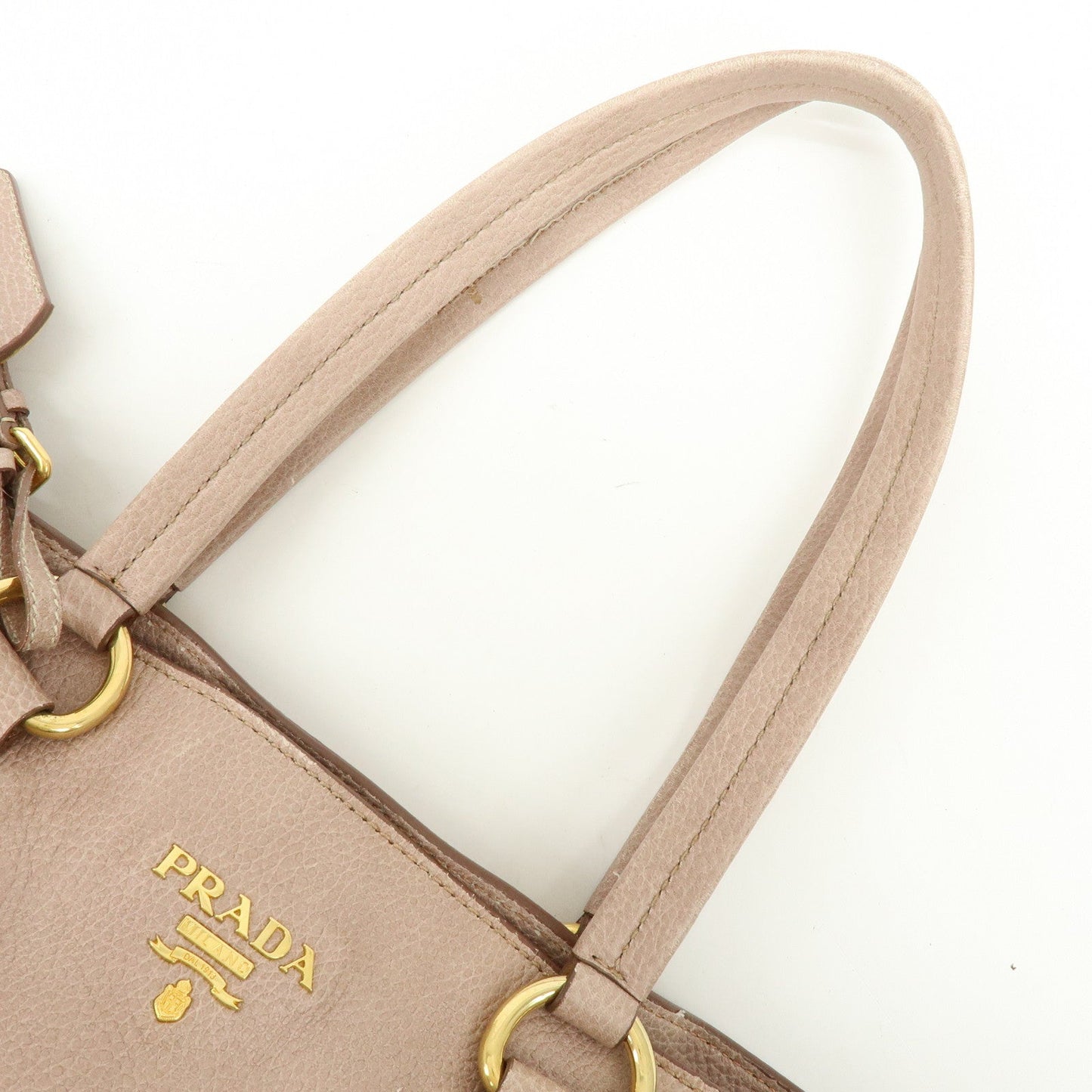 Prada Logo Leather Tote Bag Shoulder Bag Pink【Pre-order】