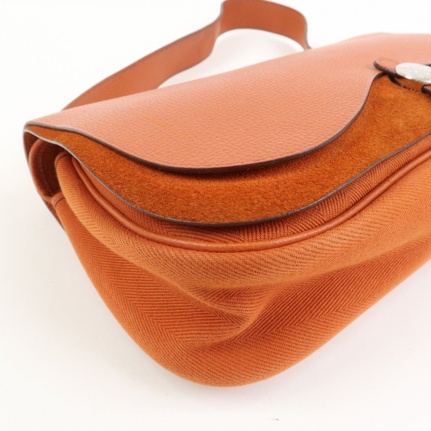 Hermes Sac Colorado MM Toile H Leather □I Stamped Shoulder Bag【Pre-order】