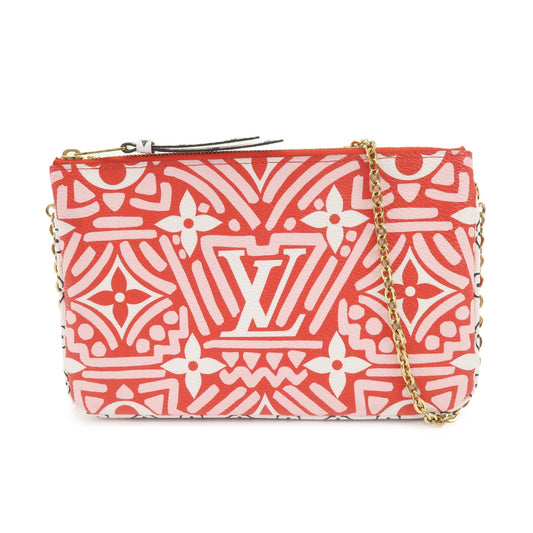 Louis Vuitton Monogram LV Crafty Pochette Double Zip Bag Red M69488【Pre-order】