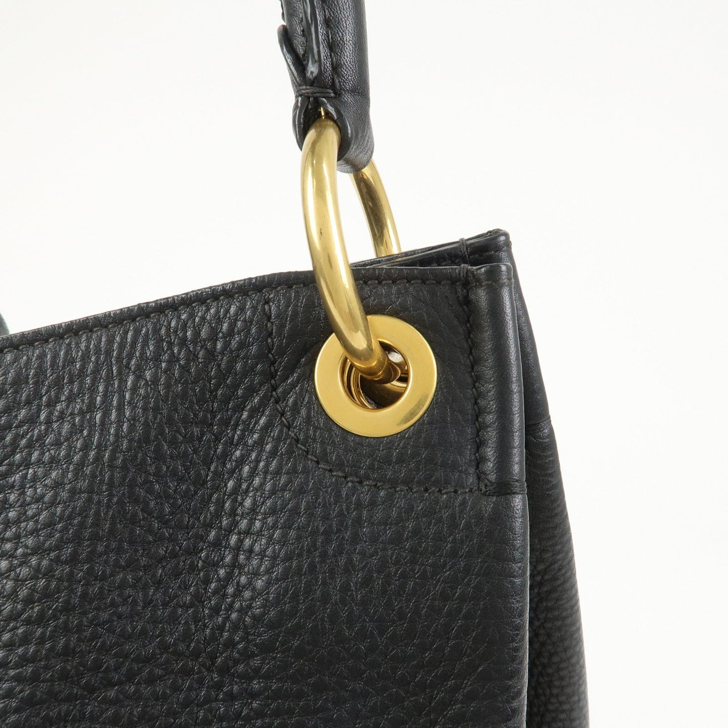Prada Logo Leather Shoulder Bag Hand Bag Black【Pre-order】