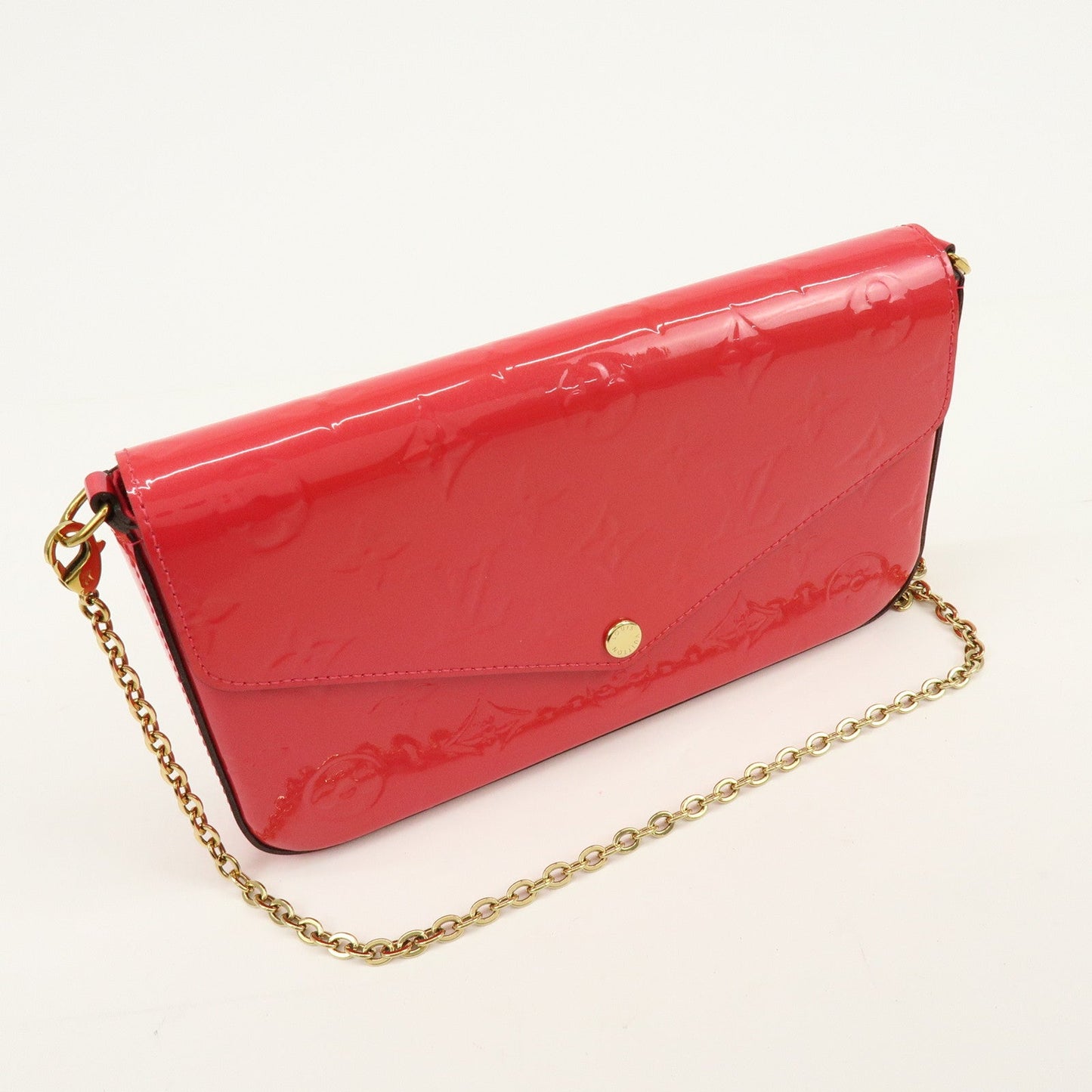 Louis Vuitton Monogram Vernis Leather Pochette Felicie Pink M61787【Pre-order】