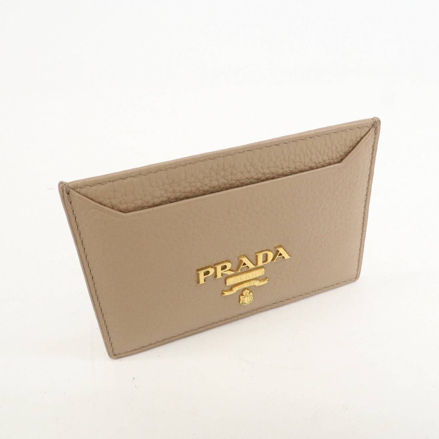 Prada Leather Card Case Card Holder Beige 1MC208【Pre-order】