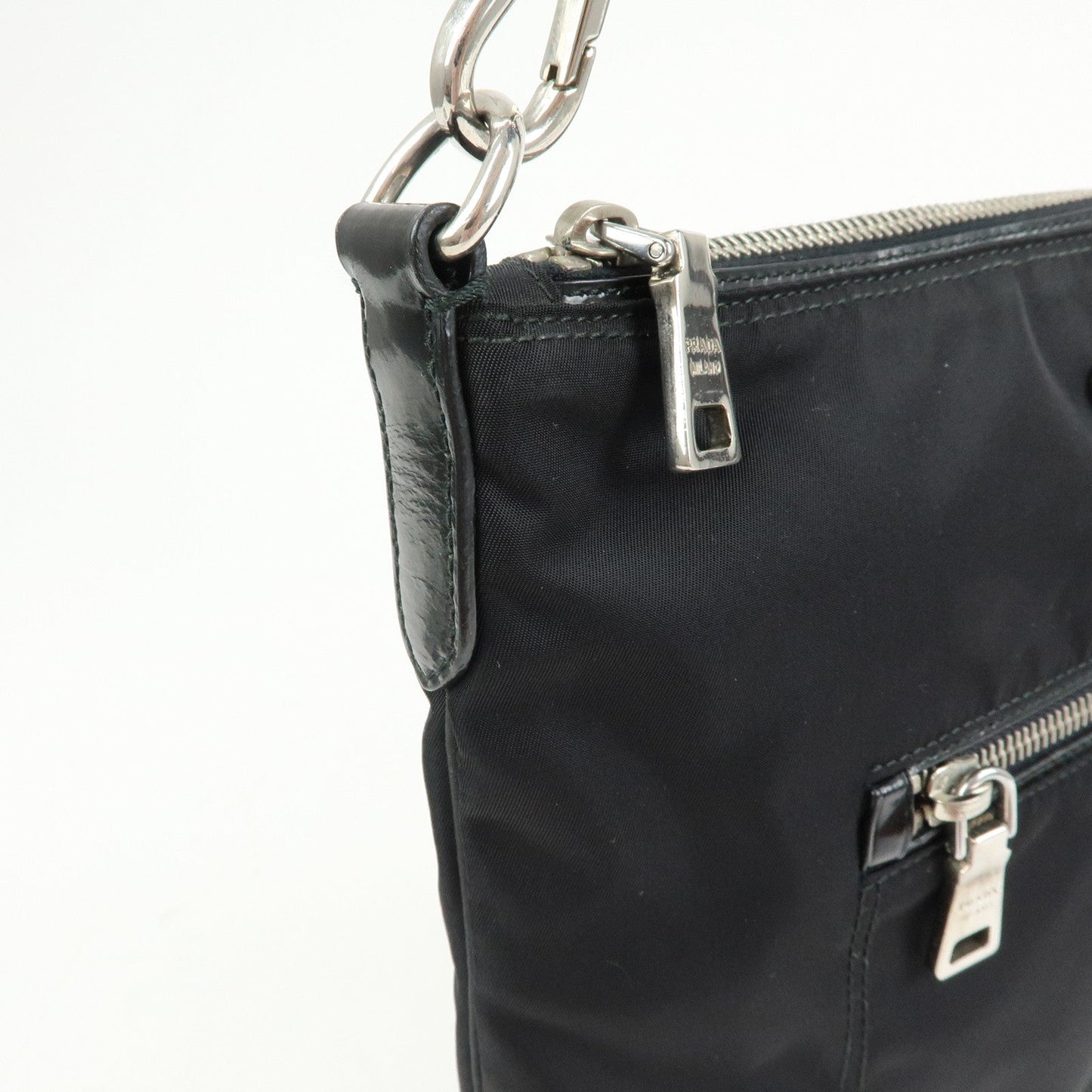 Prada Triangle Logo Nylon Shoulder Bag Crossbody Bag Black BT0715【Pre-order】
