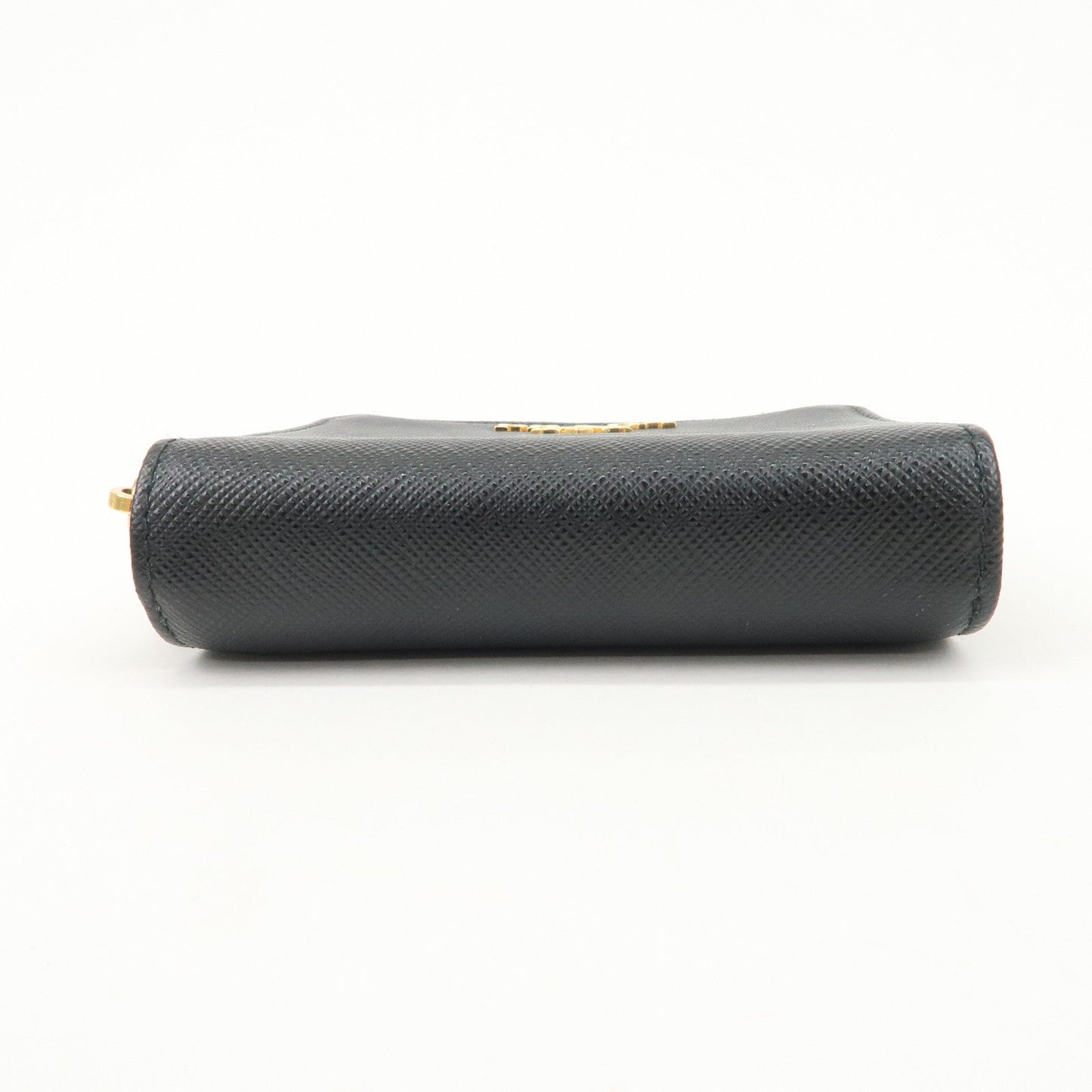Prada Logo Saffiano Leather Round Zippy Wallet Black 1MM268【Pre-order】