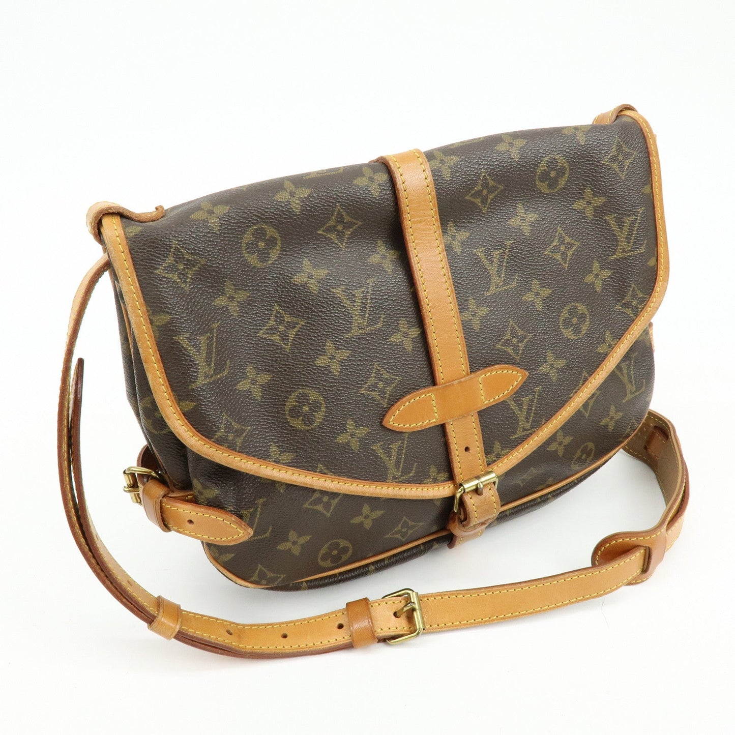 Louis Vuitton Monogram Saumur 30 Canvas Shoulder Bag Brown M42256【Pre-order】