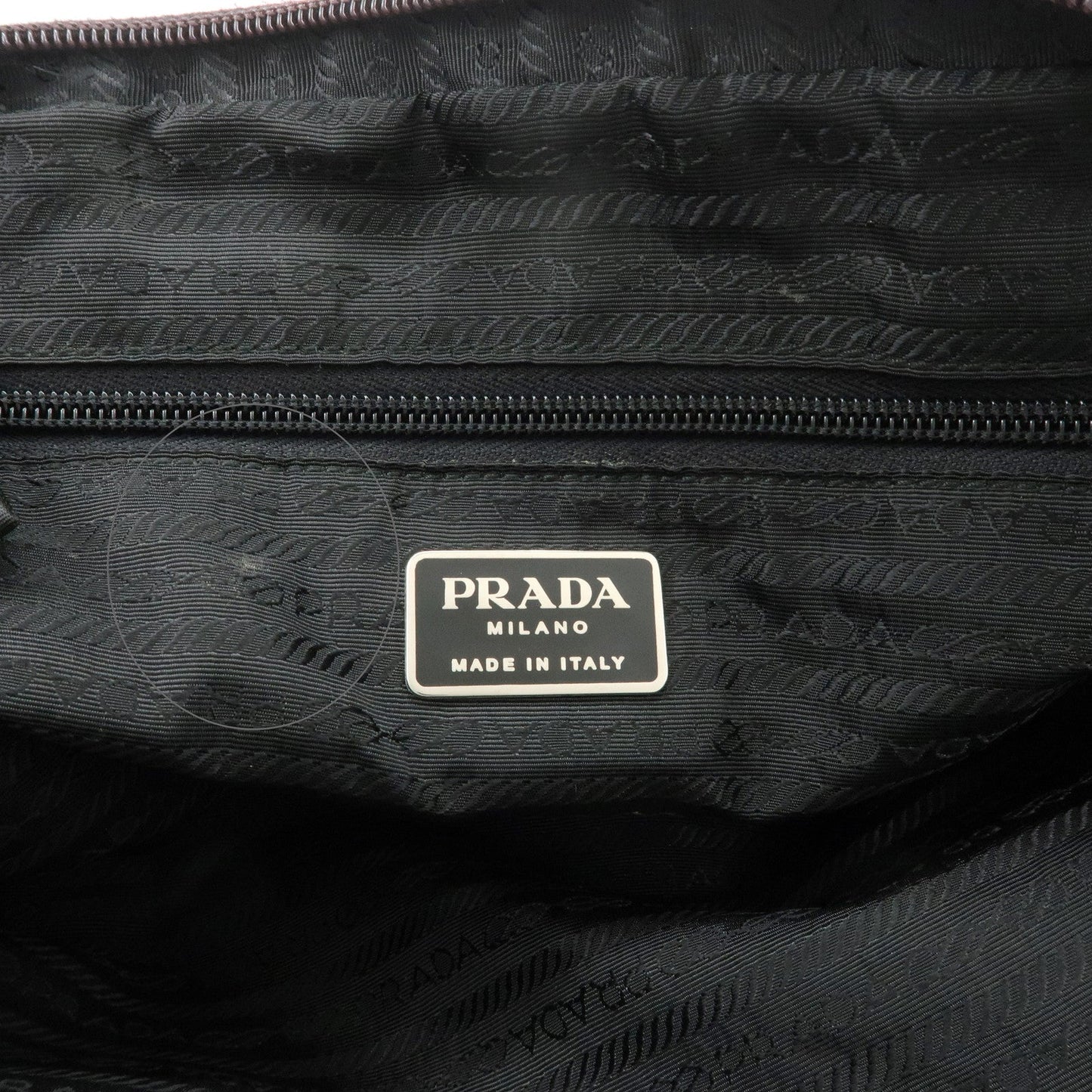 Prada Triangle Logo Leather Nylon Hand Bag Purple B8495【Pre-order】
