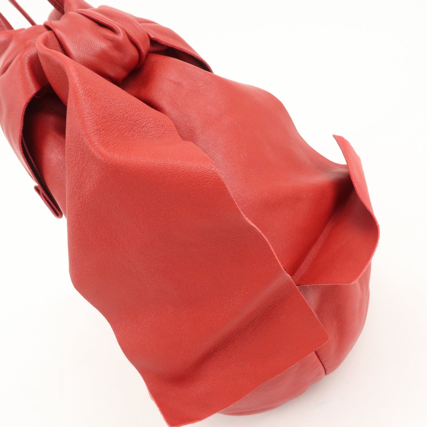 Prada Logo Leather 2Way Bag Hand Bag Shoulder Bag Red BR4205【Pre-order】