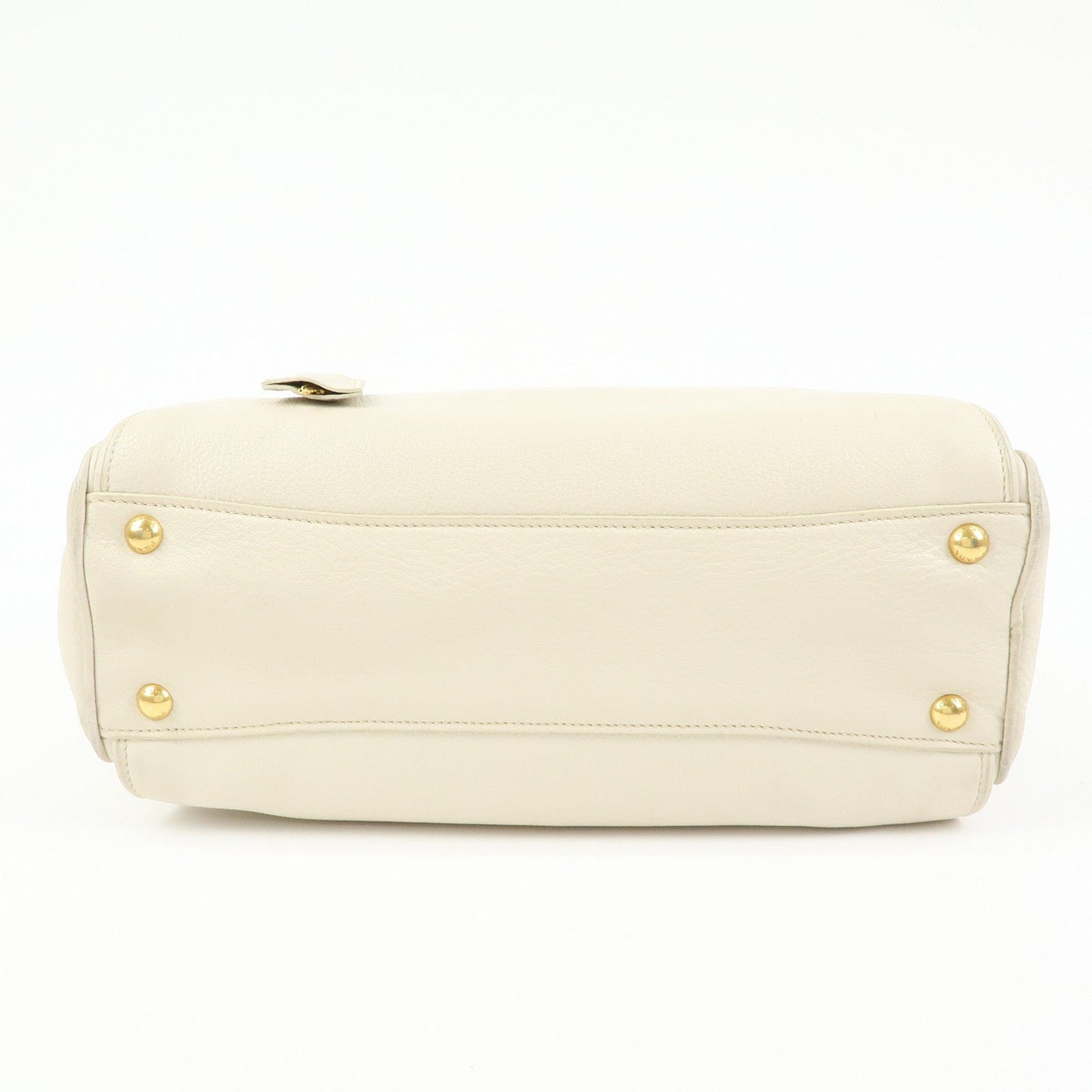 Prada Vitello Daino Leather Hand Bag Ivory BL0804【Pre-order】