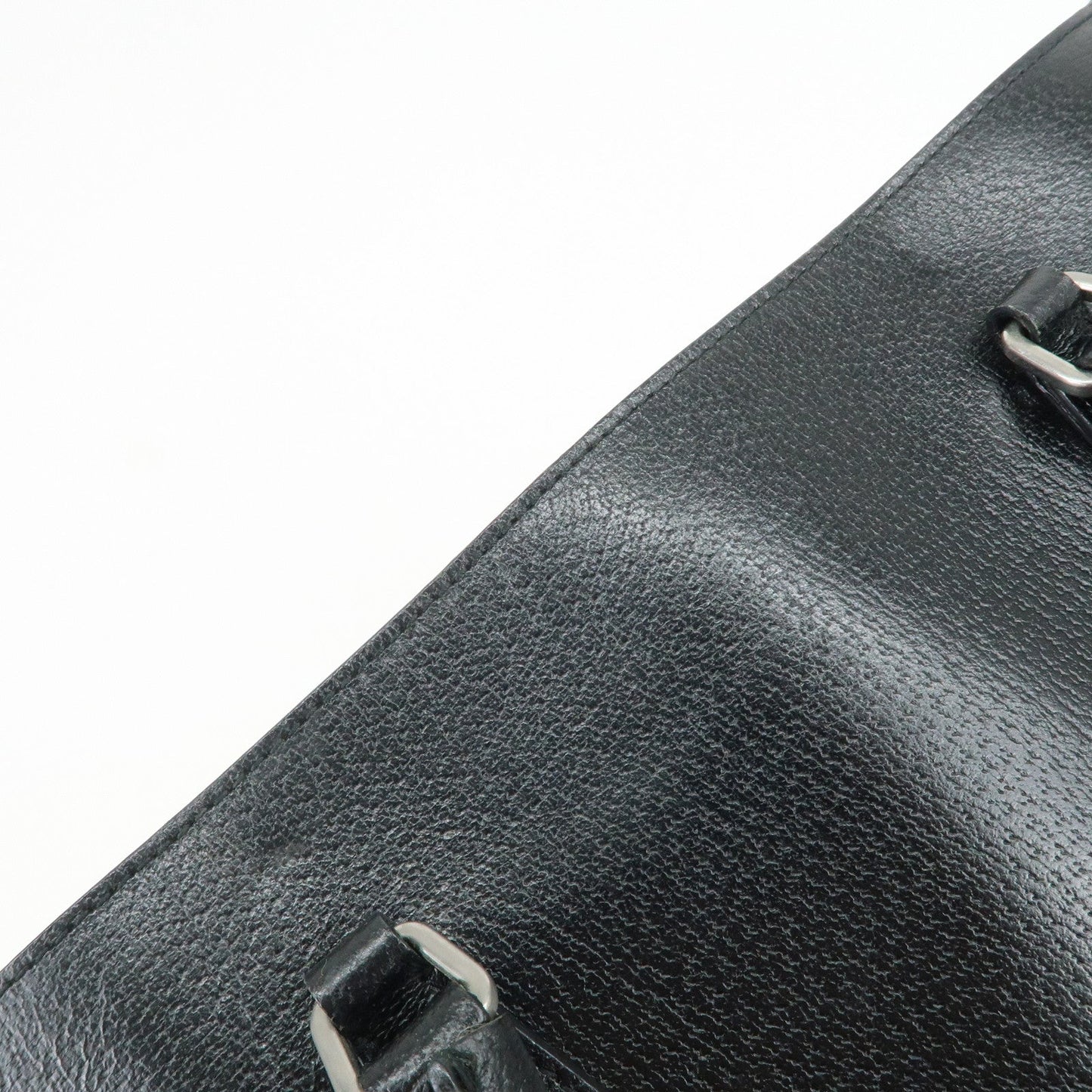 Prada Triangle Logo Leather Tote Bag Shoulder Bag Black BR0394【Pre-order】