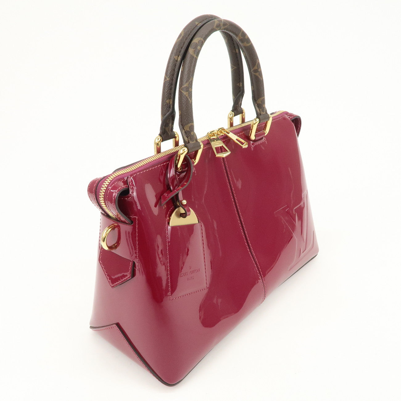 Louis Vuitton Vernis Monogram Tote Miroir 2Way Bag Magenta M54640【Pre-order】