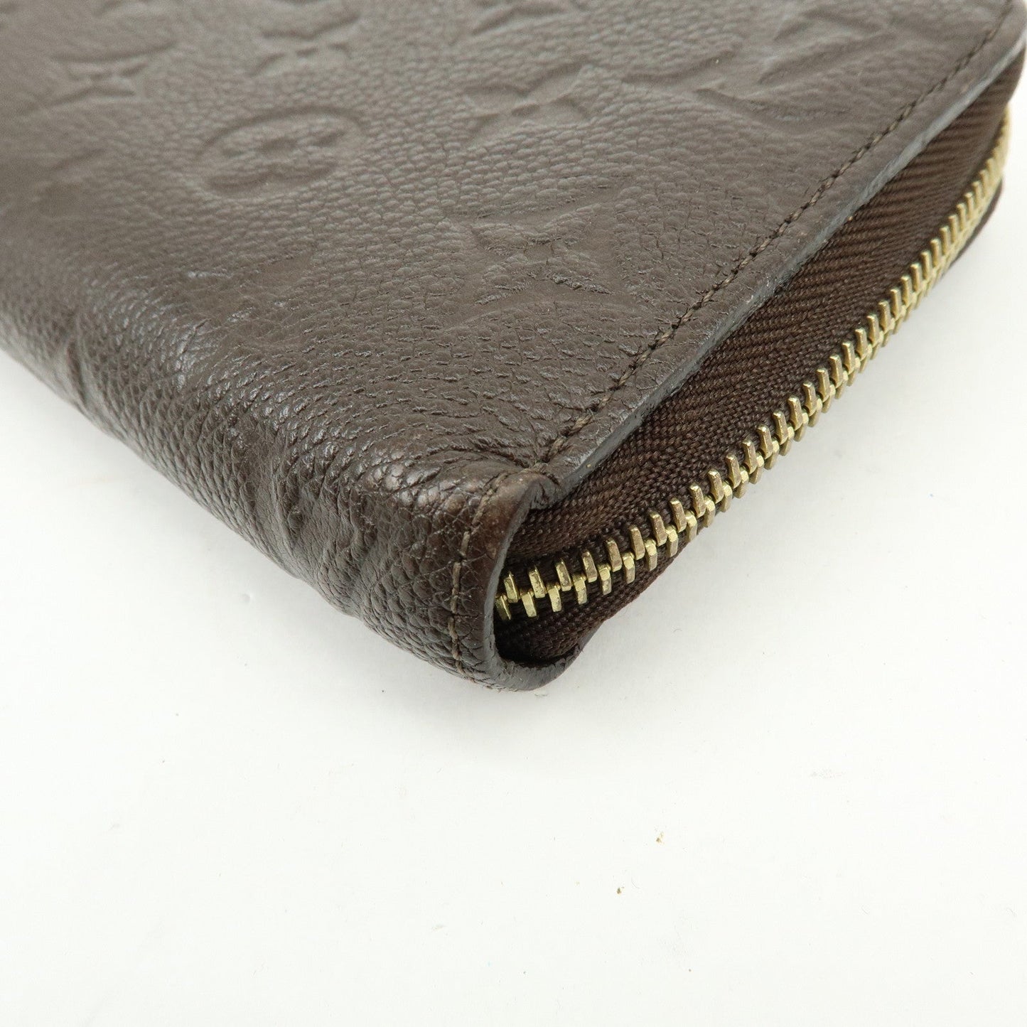 Louis Vuitton Monogram Empreinte Round Zippy Wallet Terre M60548【Pre-order】