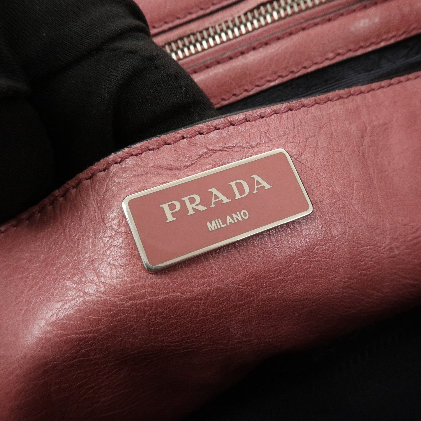 Prada Logo Leather 2Way Bag Hand Bag Shoulder Bag Pink BN2665【Pre-order】
