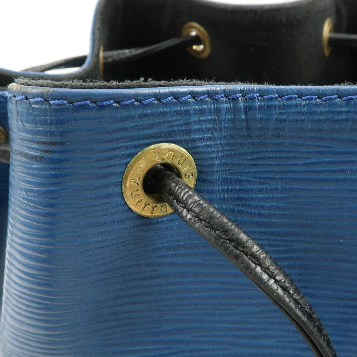 Louis Vuitton Epi Petit Noe Bi-color Shoulder Bag Noir Blue M44152【Pre-order】