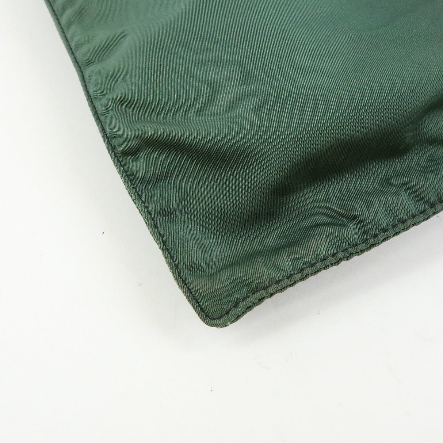 Prada Triangle Logo Nylon Leather Tote Bag Hand Bag Moss Green【Pre-order】