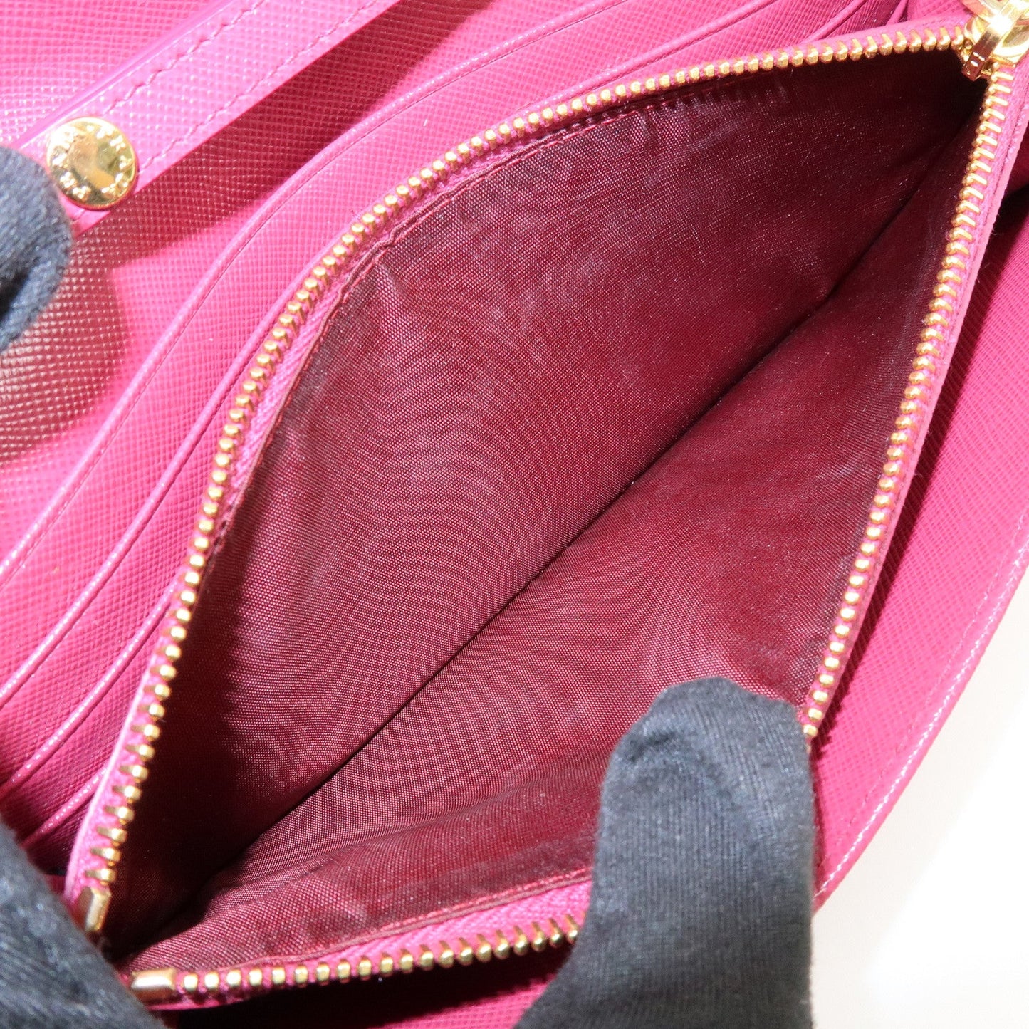 Prada Saffiano Leather Chain Wallet WOC Pink 1M1290【Pre-order】