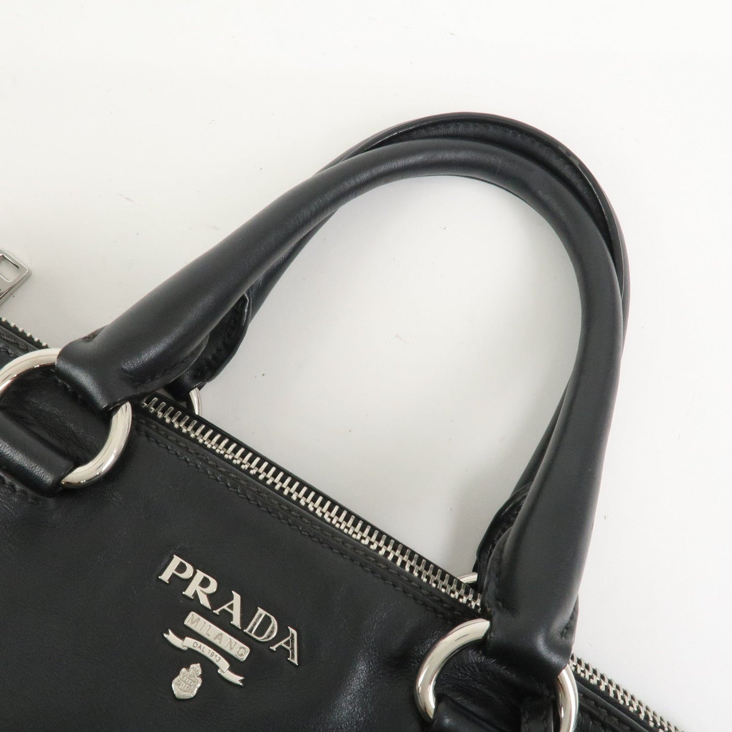 Prada Logo Leather 2WAY Bag Hand Bag Shoulder Bag Black BN2866【Pre-order】