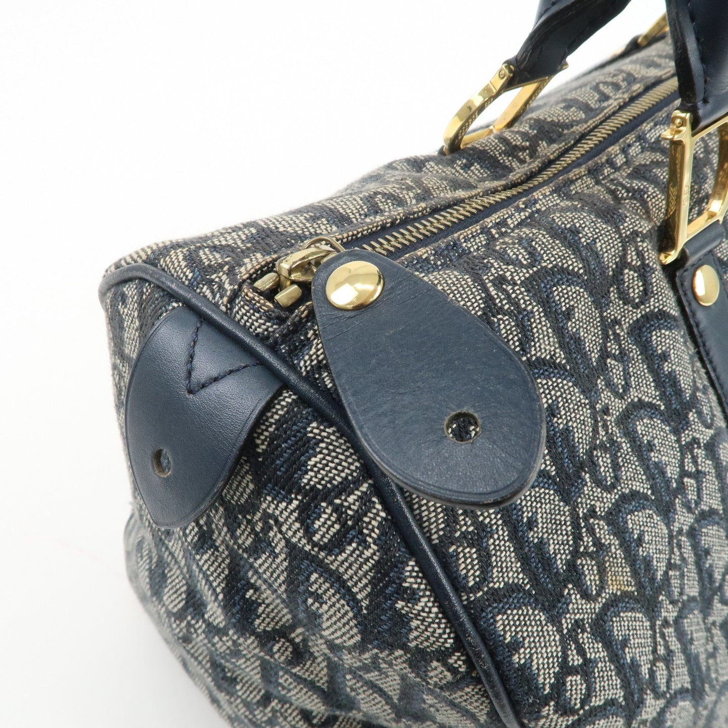 Christian Dior Trotter Jacquard Canvas Leather Boston Bag【Pre-order】