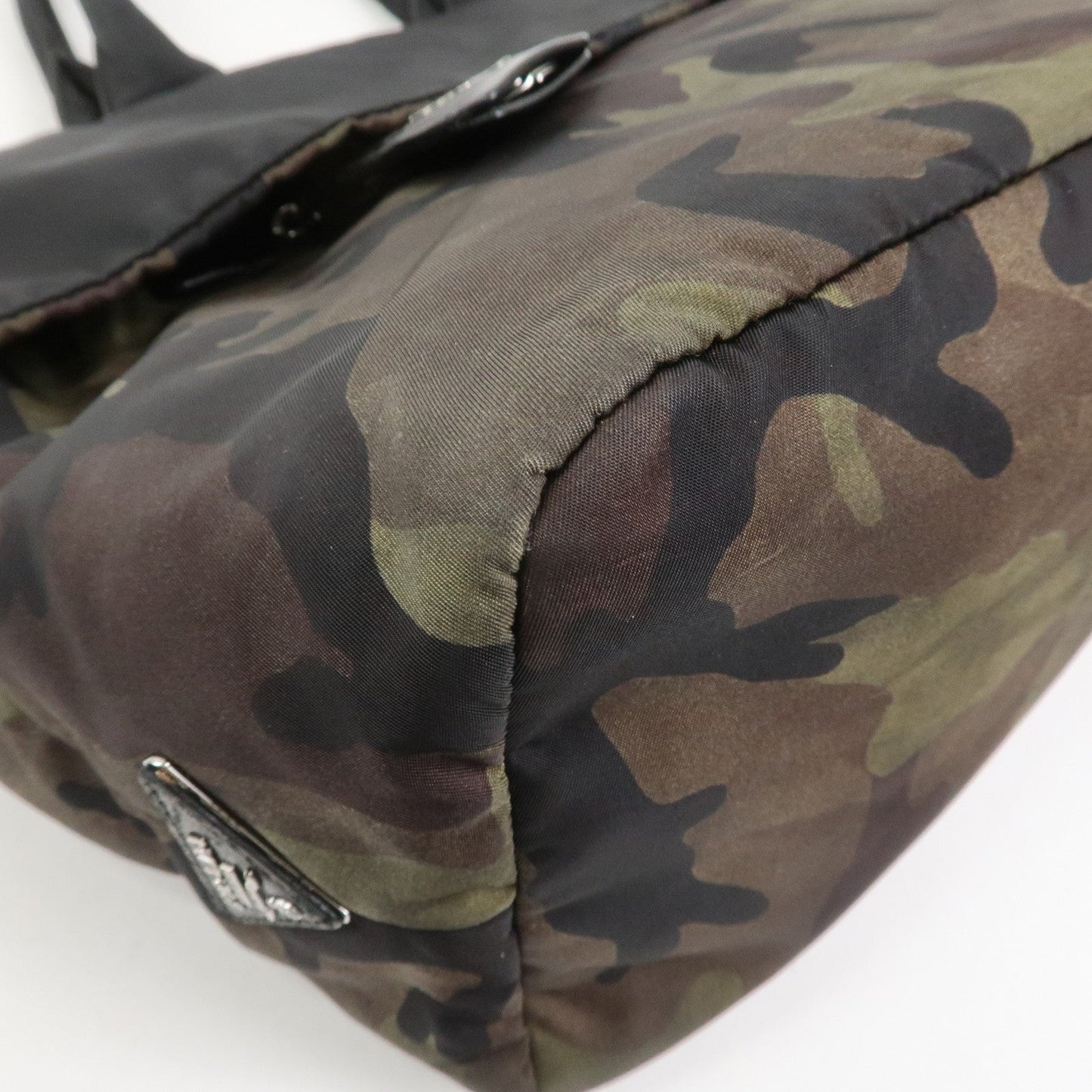 Prada Triangle Logo Nylon 2Way Hand Shoulder Bag Black Khaki BN1959【Pre-order】